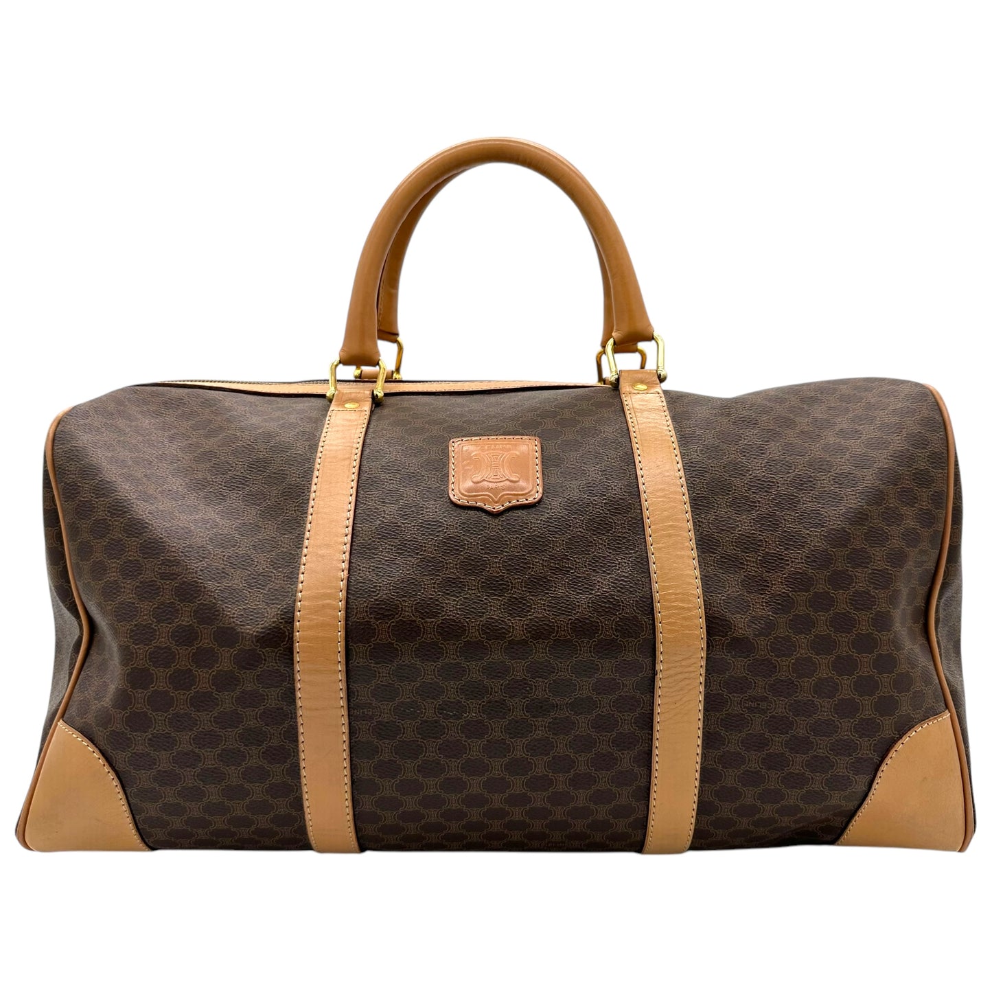 Celine Macadam Brown Monogram Duffle Bag