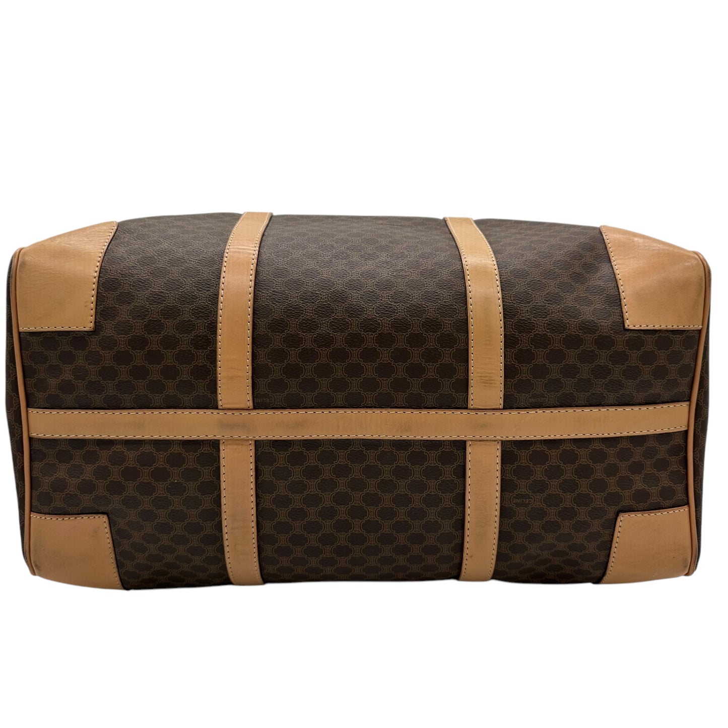 Celine Macadam Brown Monogram Duffle Bag