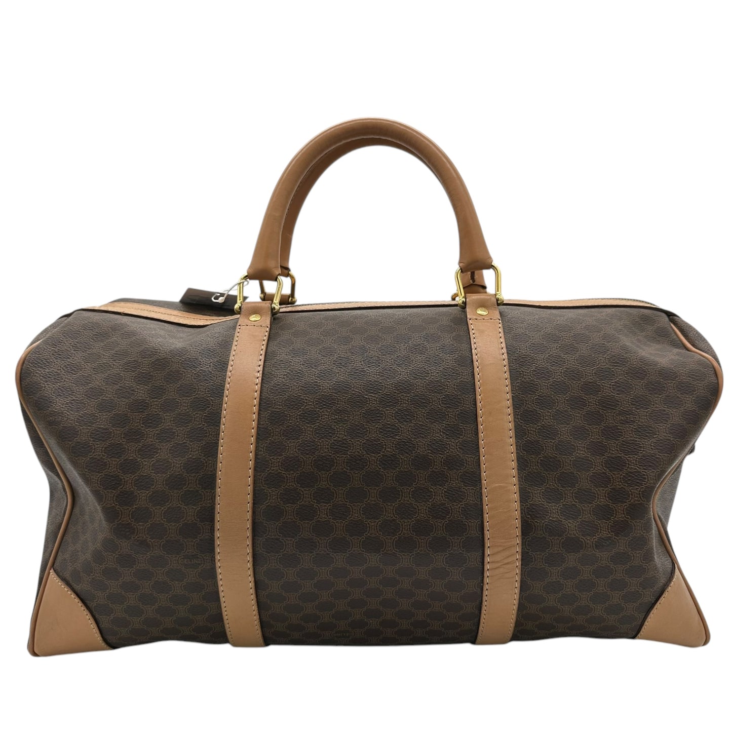 Celine Macadam Brown Monogram Duffle Bag