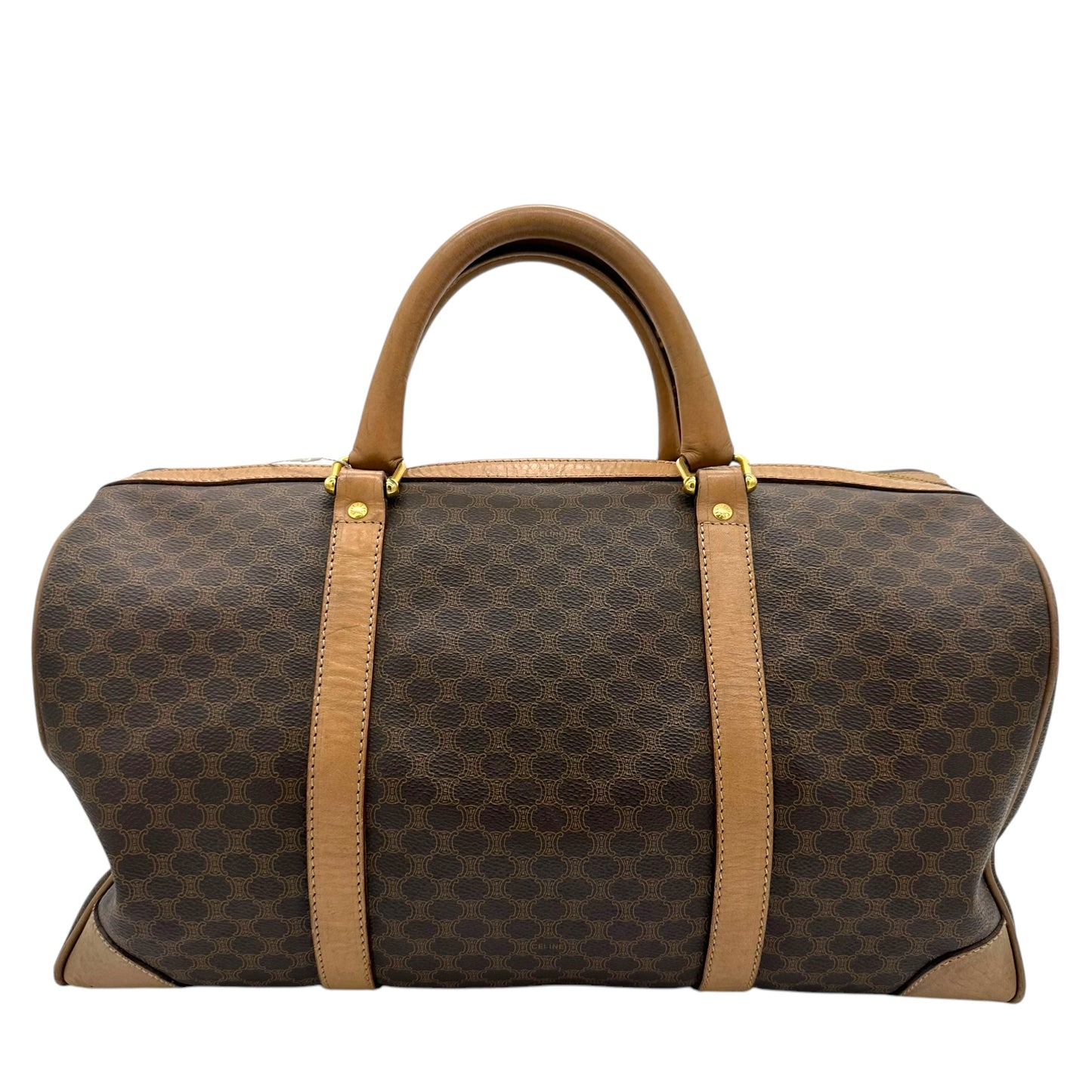 Celine Macadam Brown Monogram Duffle Bag