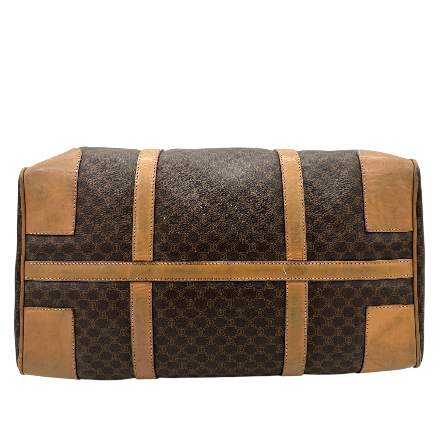 Celine Macadam Brown Monogram Duffle Bag