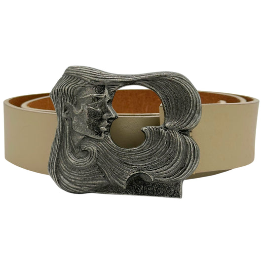 Dolce & Gabbana Ivory Leather Virgo Zodiac Belt - Outfit Repeater