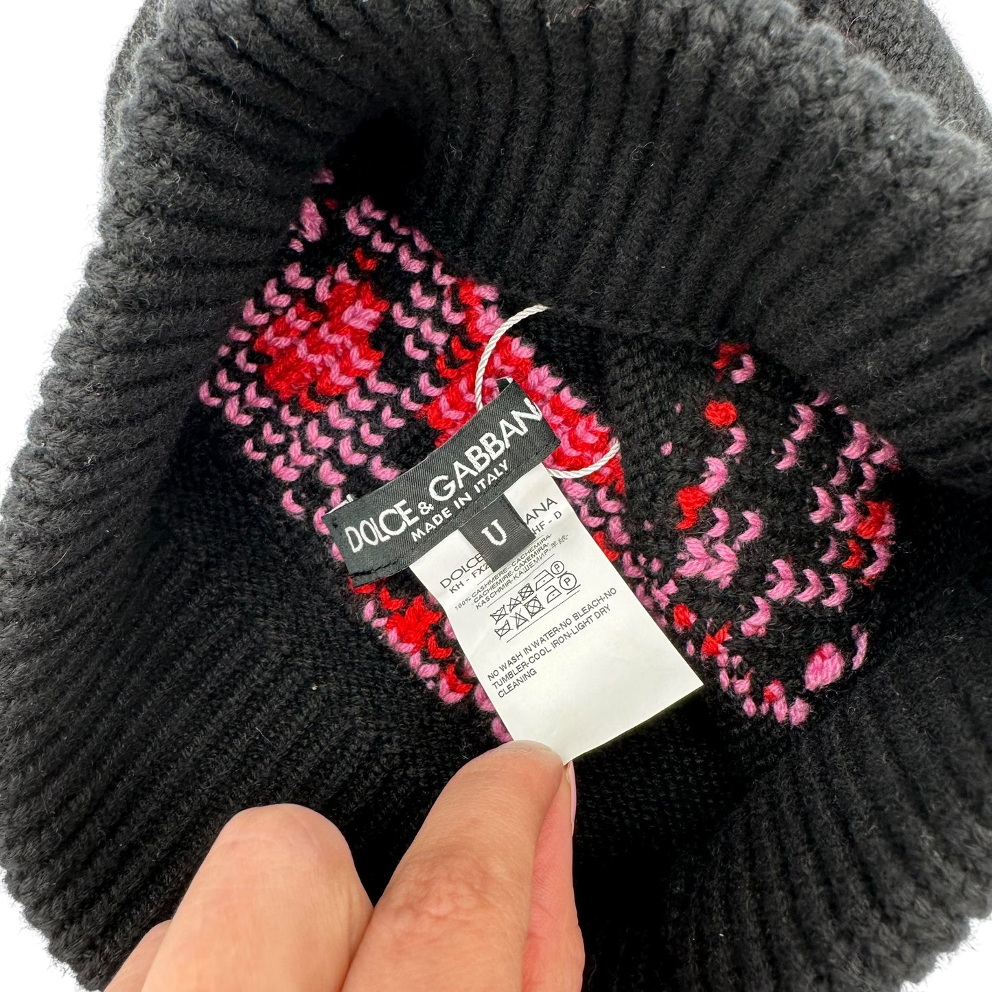 Dolce & Gabbana Cashmere Logo Beanie