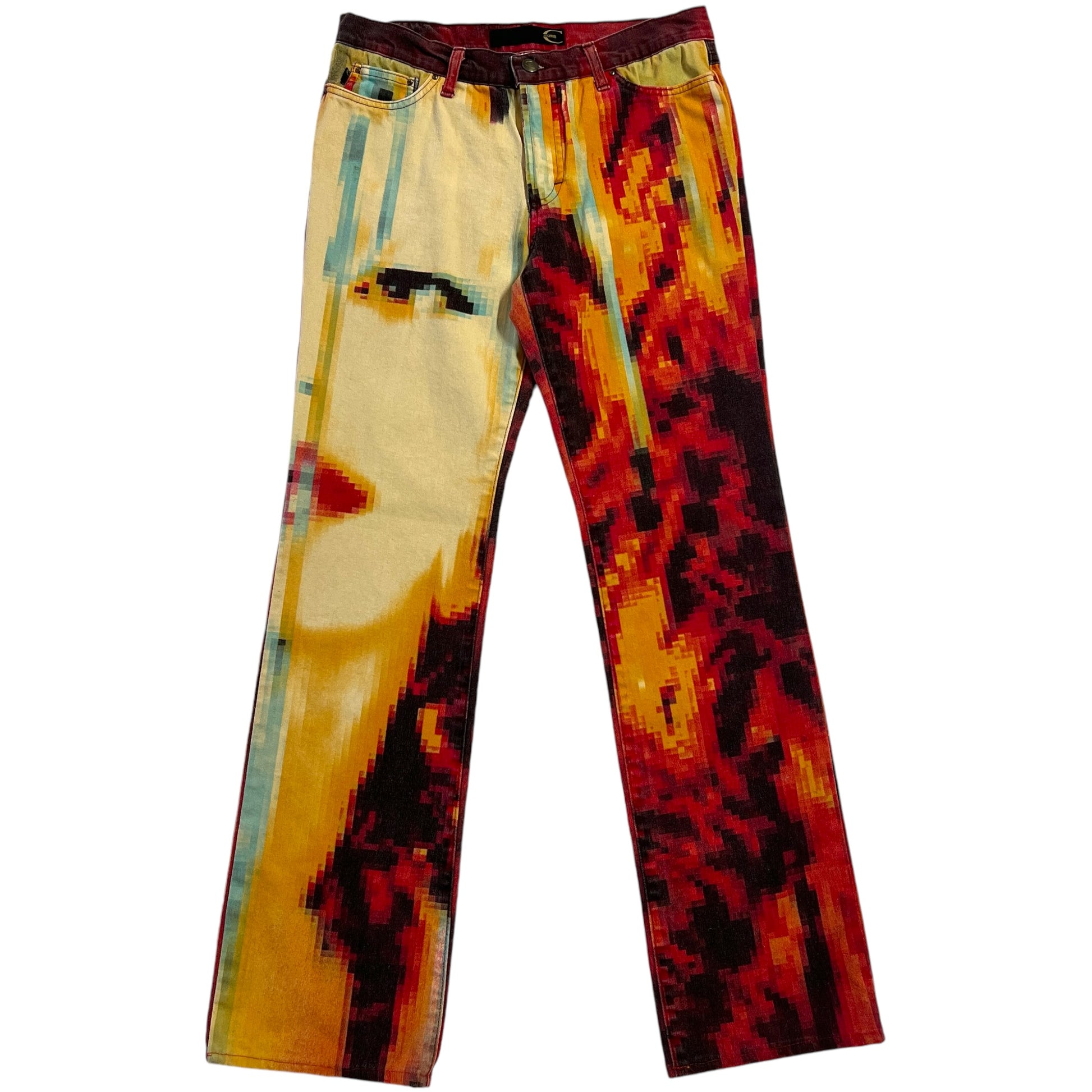 Just Cavalli by Roberto Cavalli Pixel Face Printed Jeans - Outfit Repeater