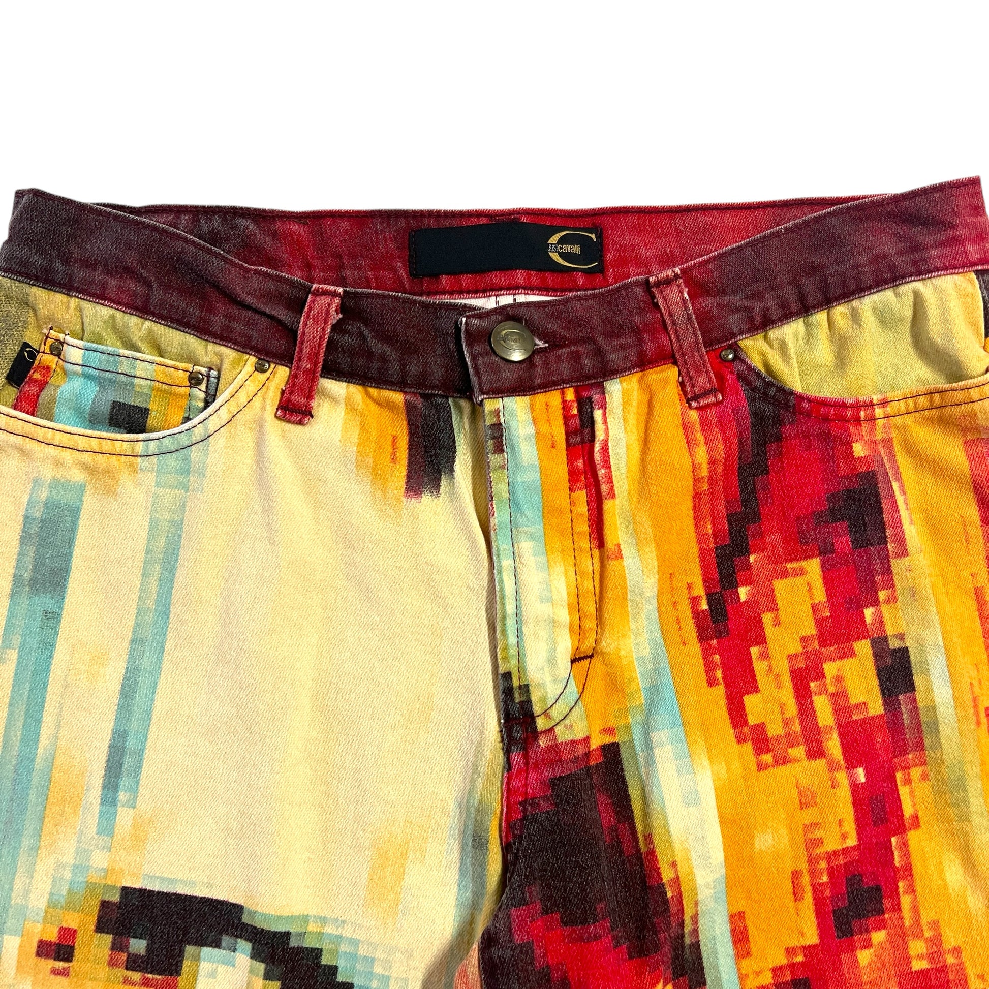 Just Cavalli by Roberto Cavalli Pixel Face Printed Jeans - Outfit Repeater