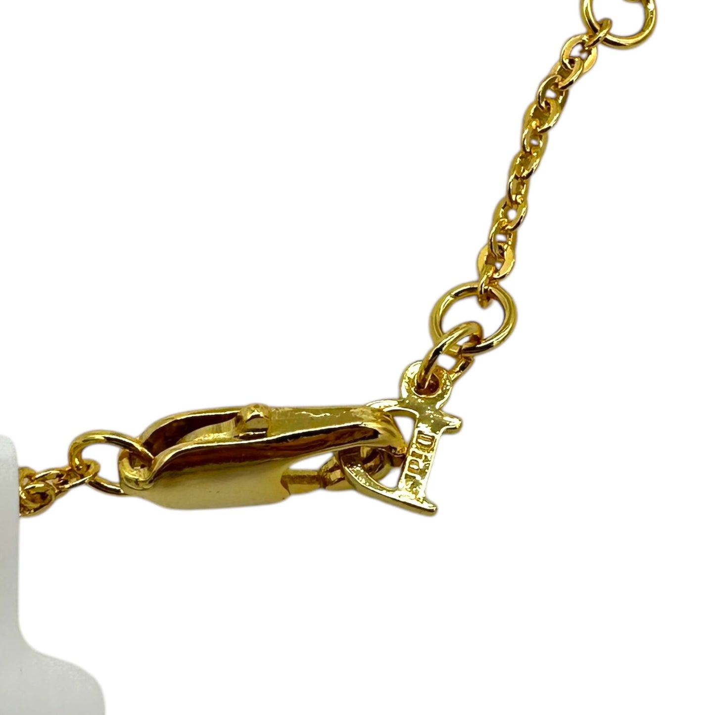 Dior Gold Multi-Chain Logo Necklace