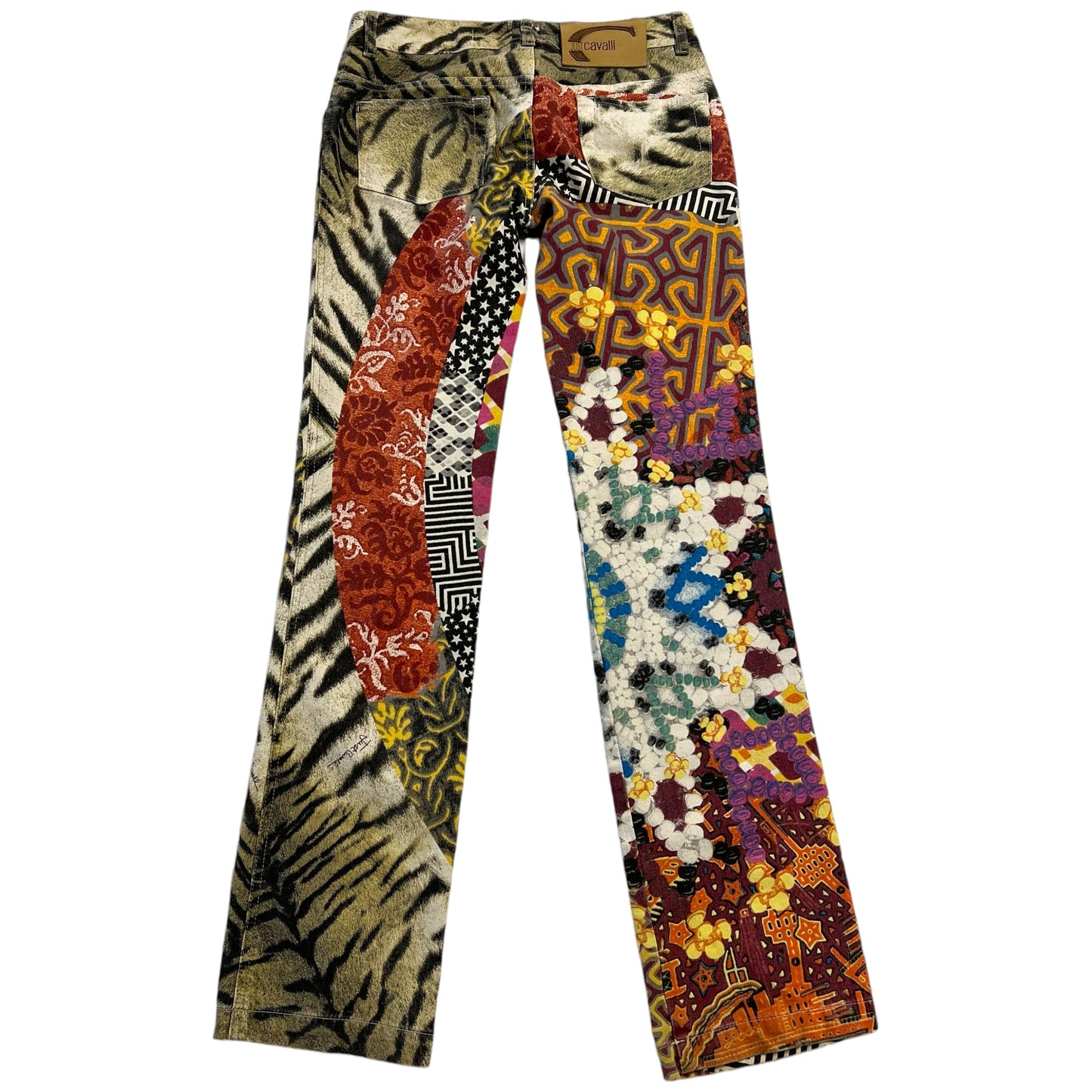 Just Cavalli by Roberto Cavalli Patchwork Print Multicolor Jeans - Outfit Repeater