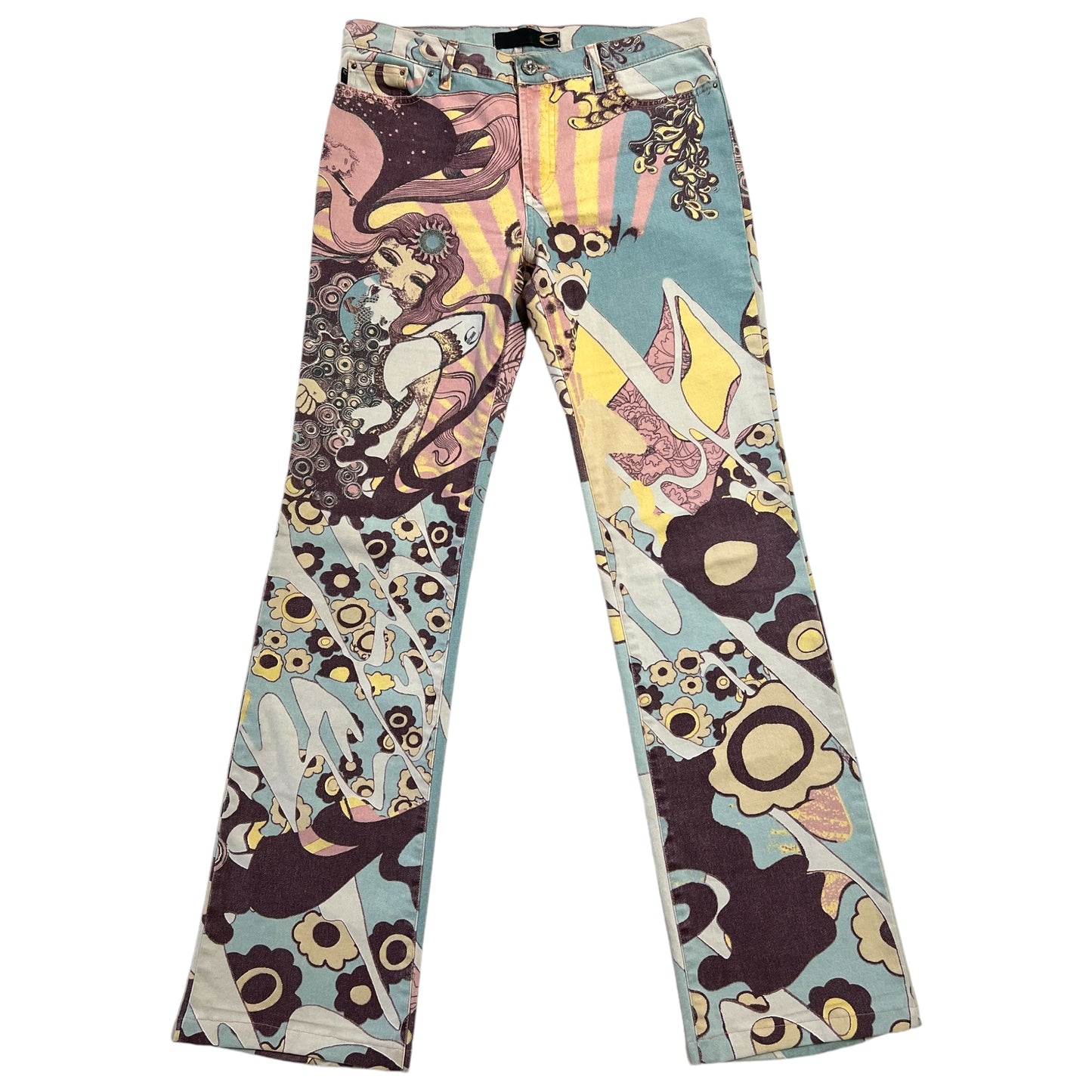 Just Cavalli by Roberto Cavalli Psychedelic Printed Jeans