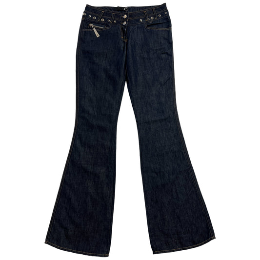 Just Cavalli by Roberto Cavalli Dark Wash Rivet Jeans - Outfit Repeater
