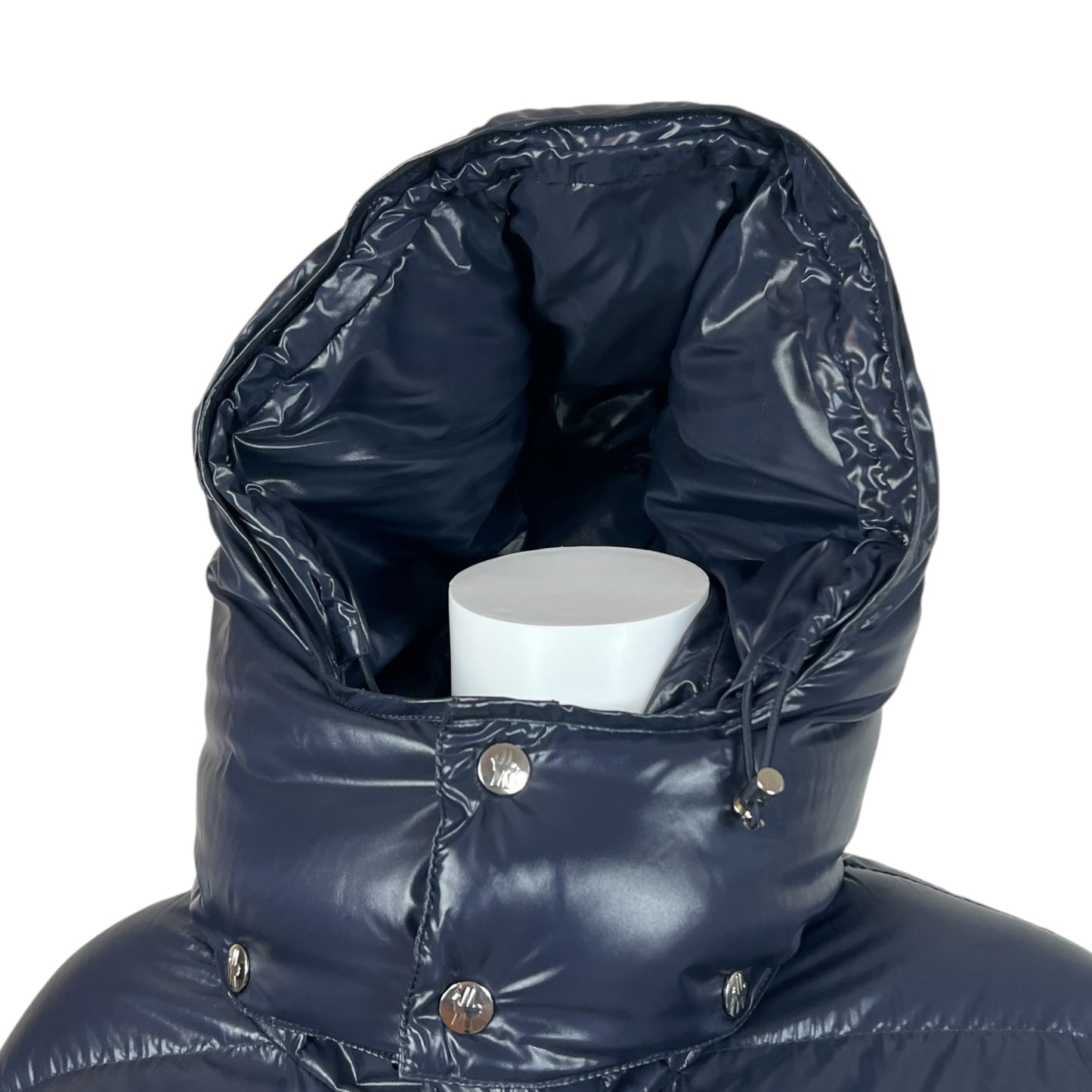 Moncler Navy Blue Long Down Fill Puffer Coat