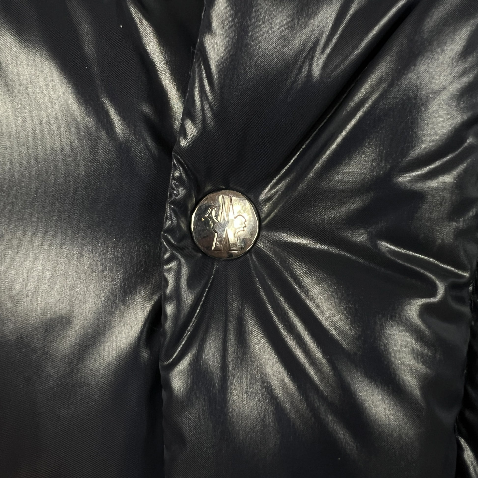 Moncler Navy Blue Long Down Fill Puffer Coat