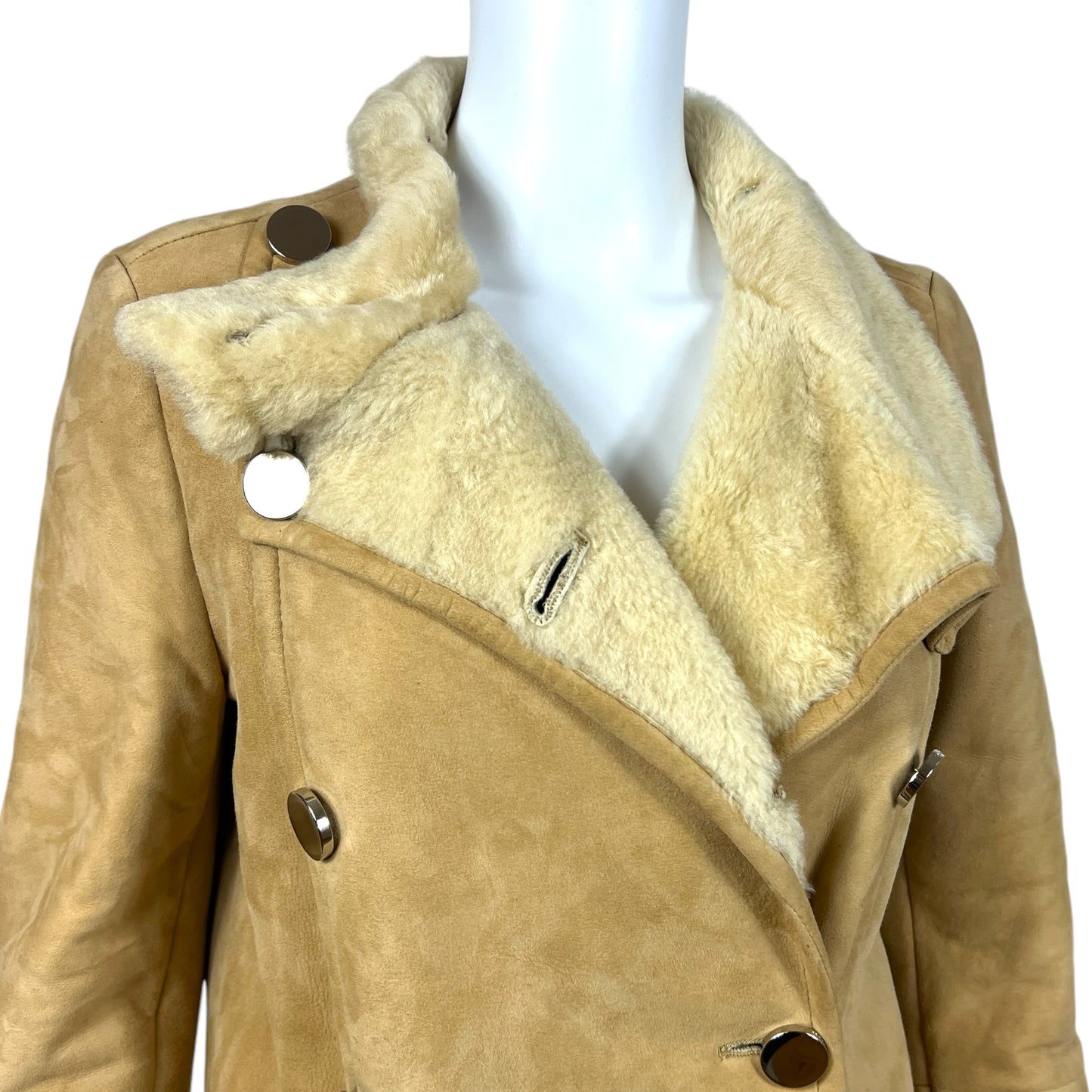 Gucci Tan Shearling Trench Coat