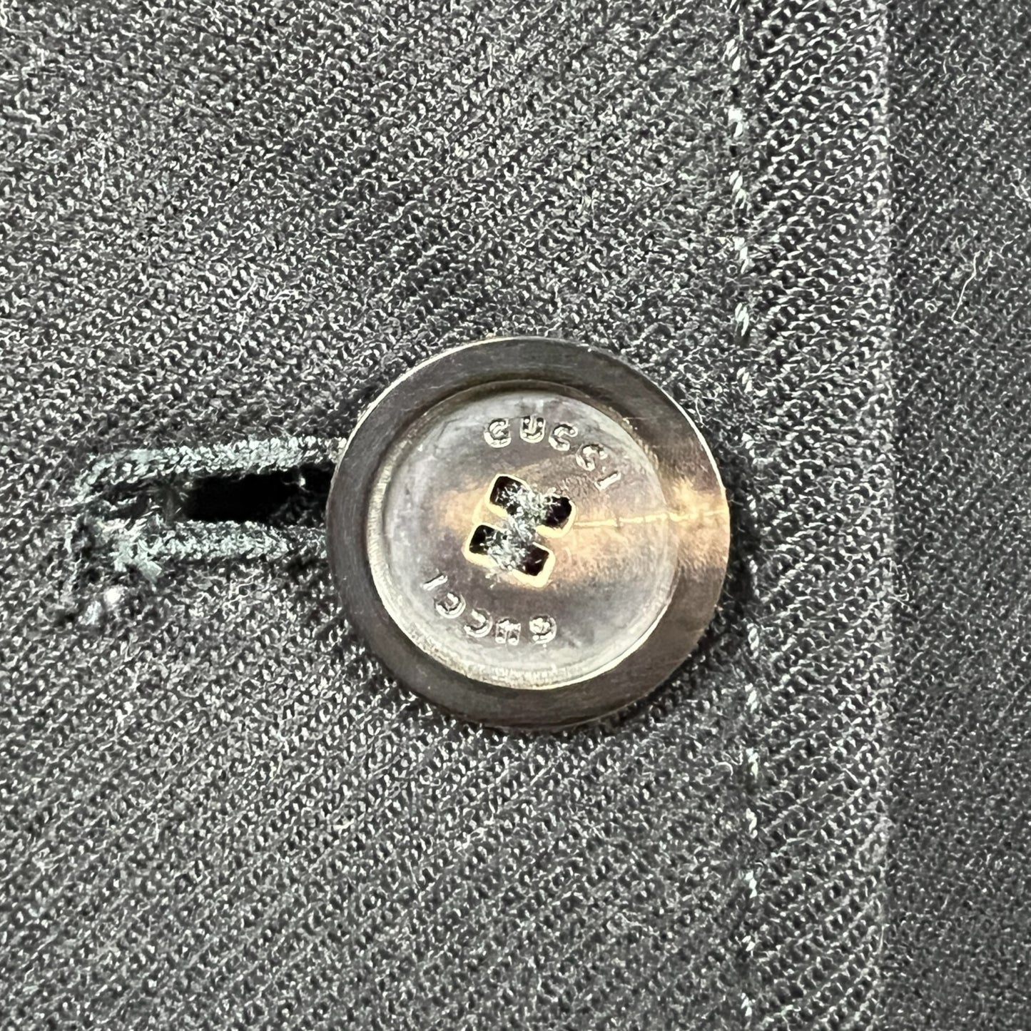 Gucci Black Wool Trench Coat M