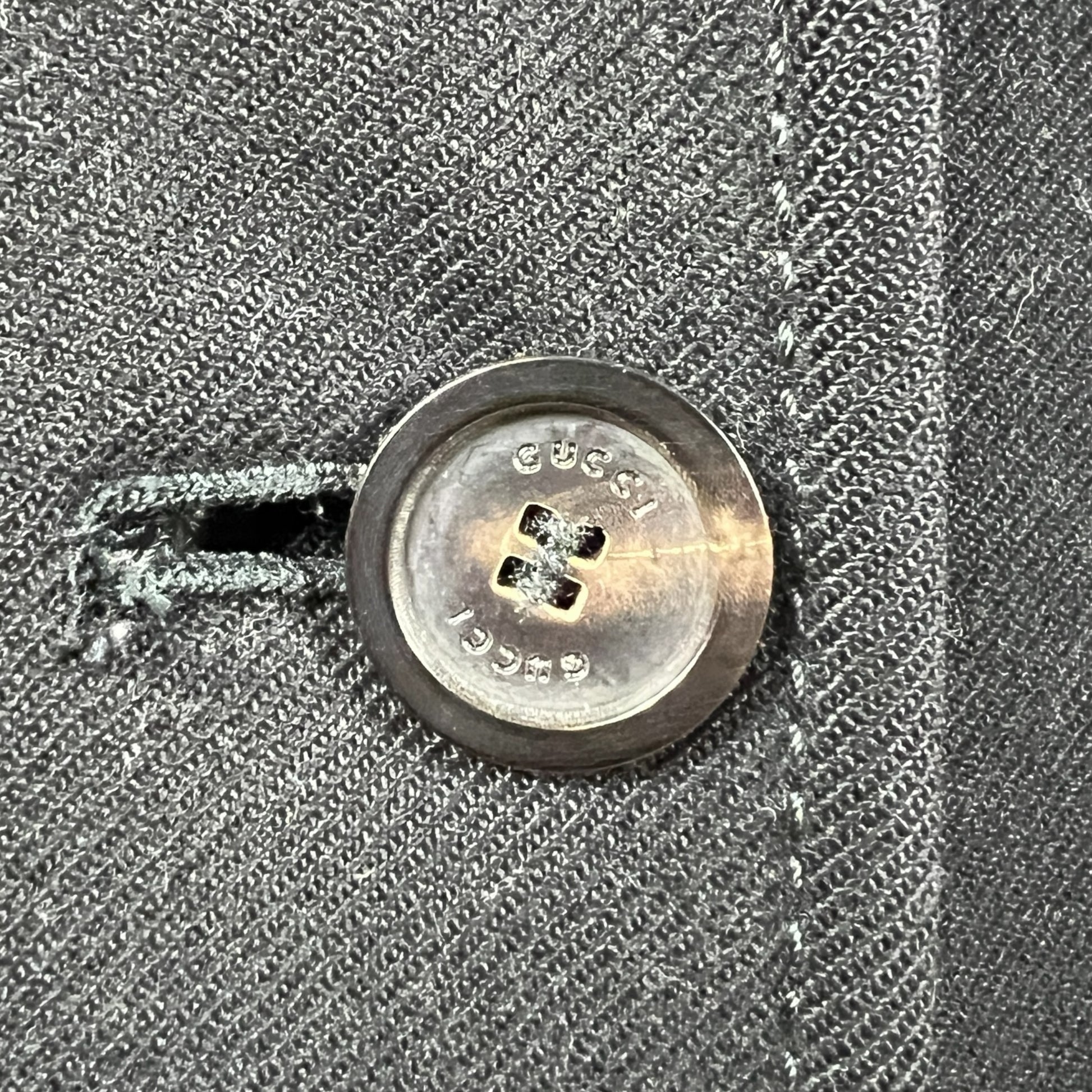Gucci Black Wool Trench Coat M