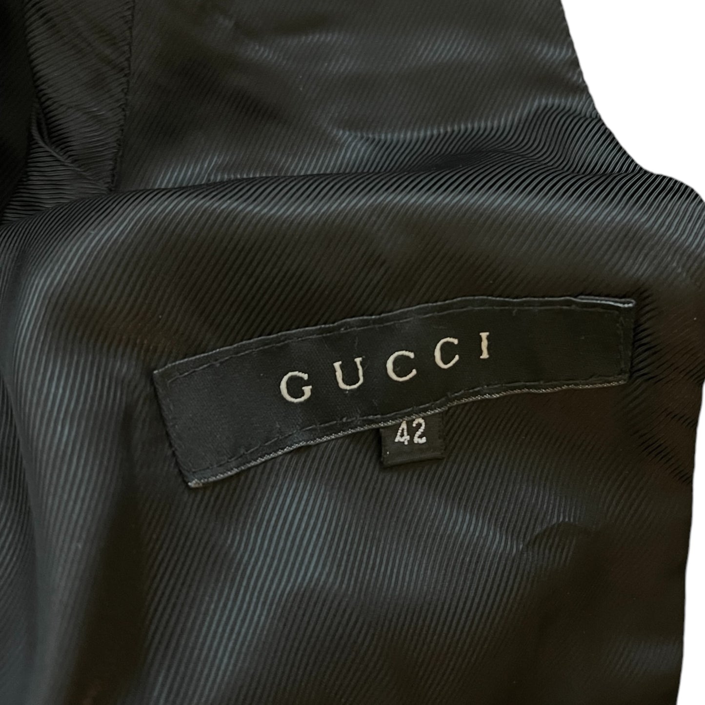 Gucci Black Wool Trench Coat M