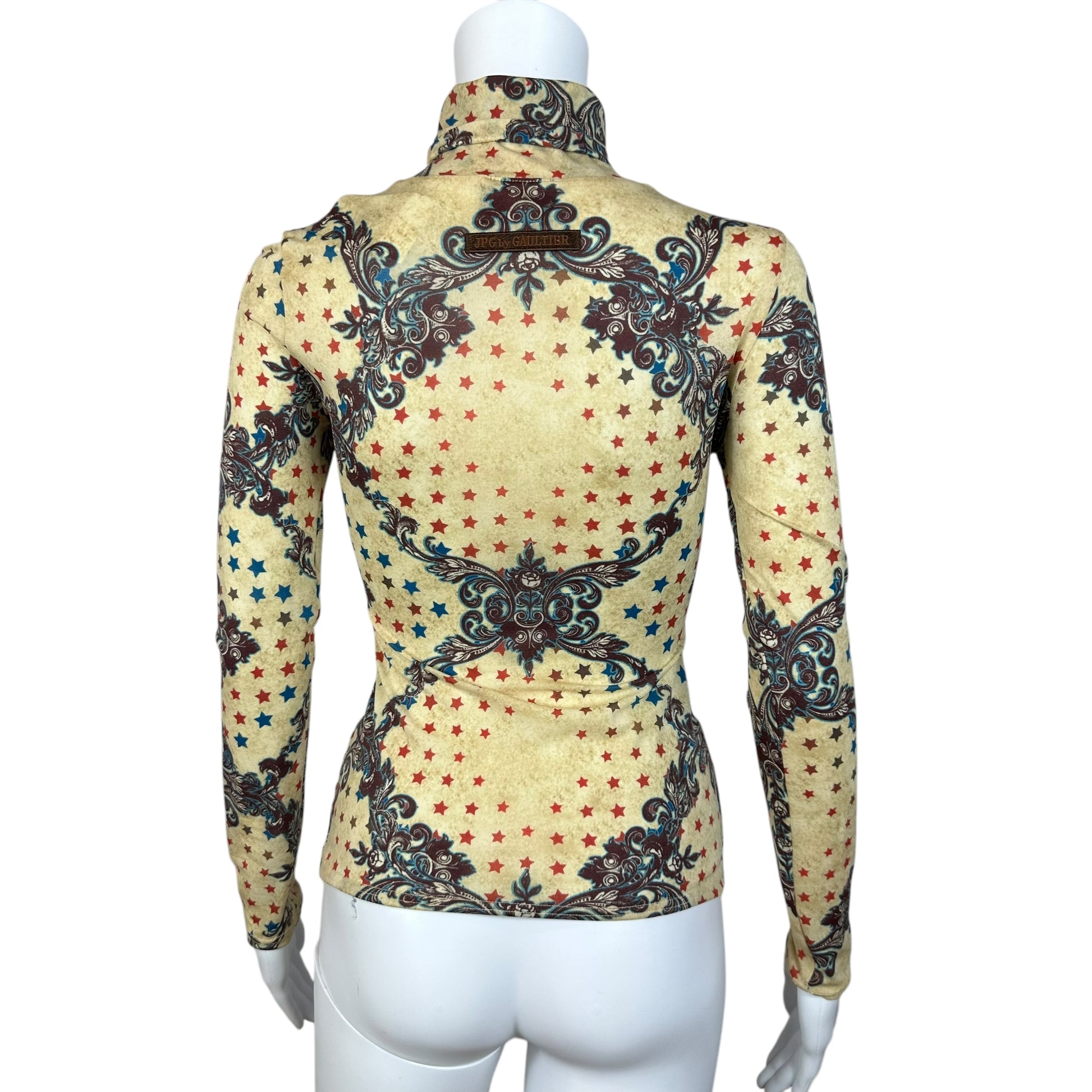 Jean Paul Gaultier Cowboy Print Turtleneck Top - Outfit Repeater