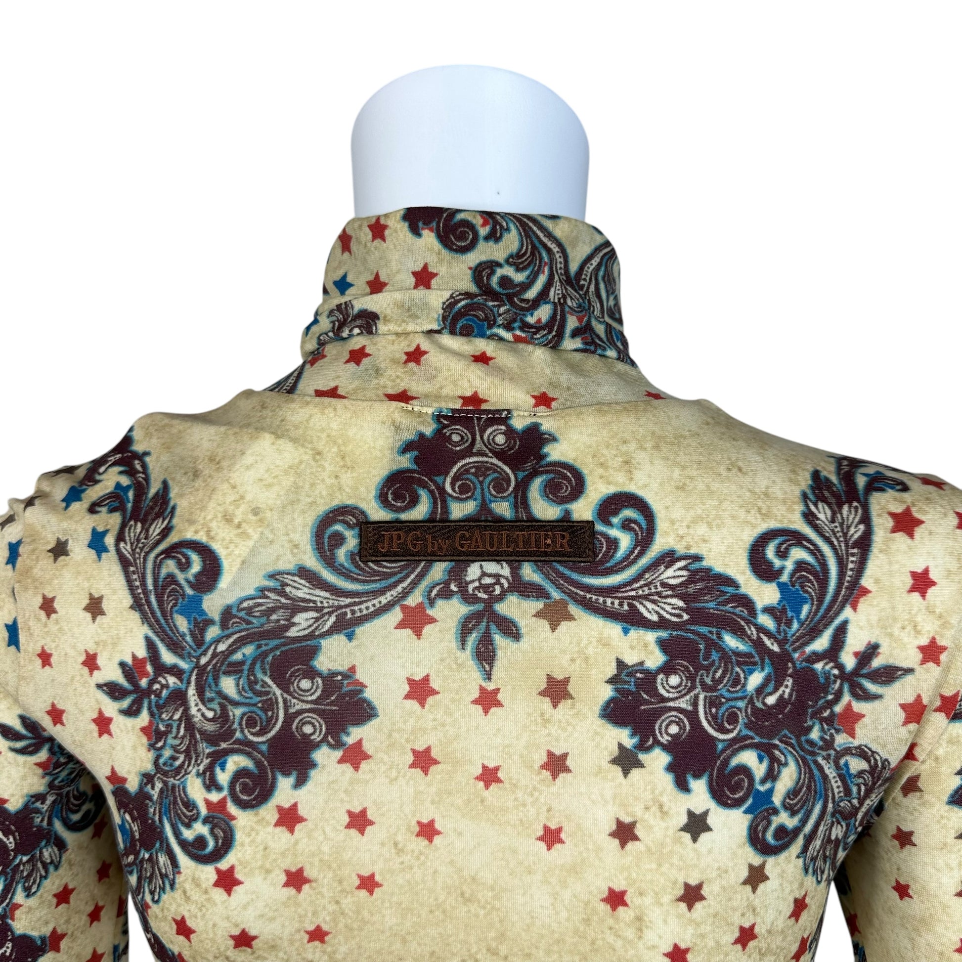Jean Paul Gaultier Cowboy Print Turtleneck Top - Outfit Repeater