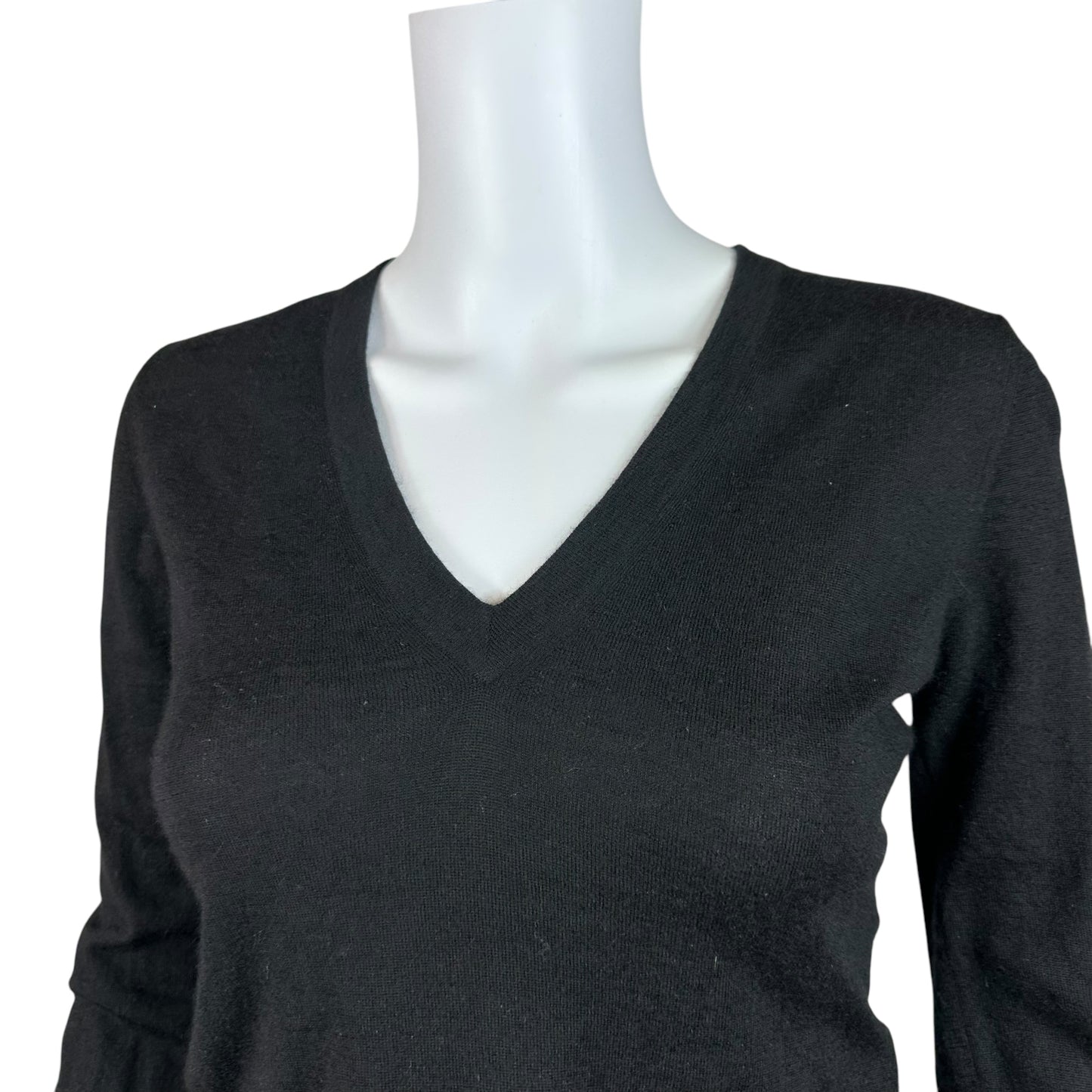 Dolce & Gabbana Black Cashmere V-Neck Sweater