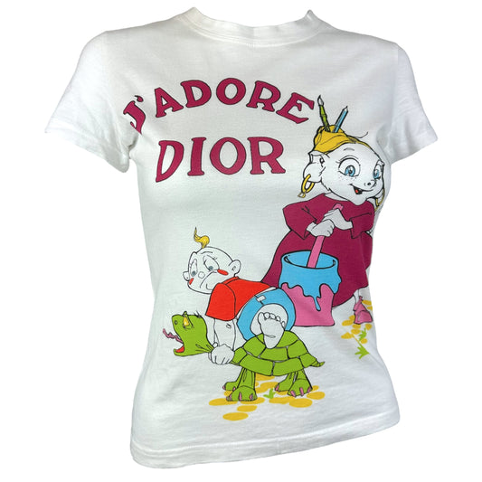 Christian Dior F/W 2002 J'Adore Dior Storybook Gaphic T-Shirt - Outfit Repeater
