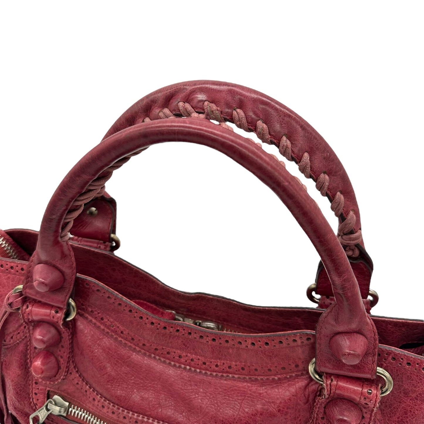 Balenciaga Burgundy Giant City Bag