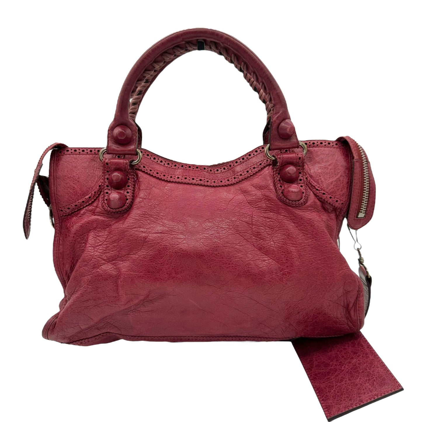 Balenciaga Burgundy Giant City Bag