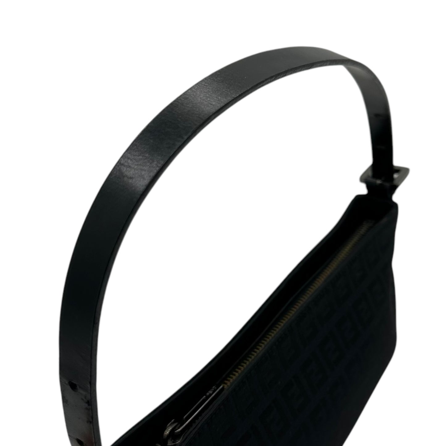 Fendi Black Zucchino Monogram Pochette Bag - Outfit Repeater