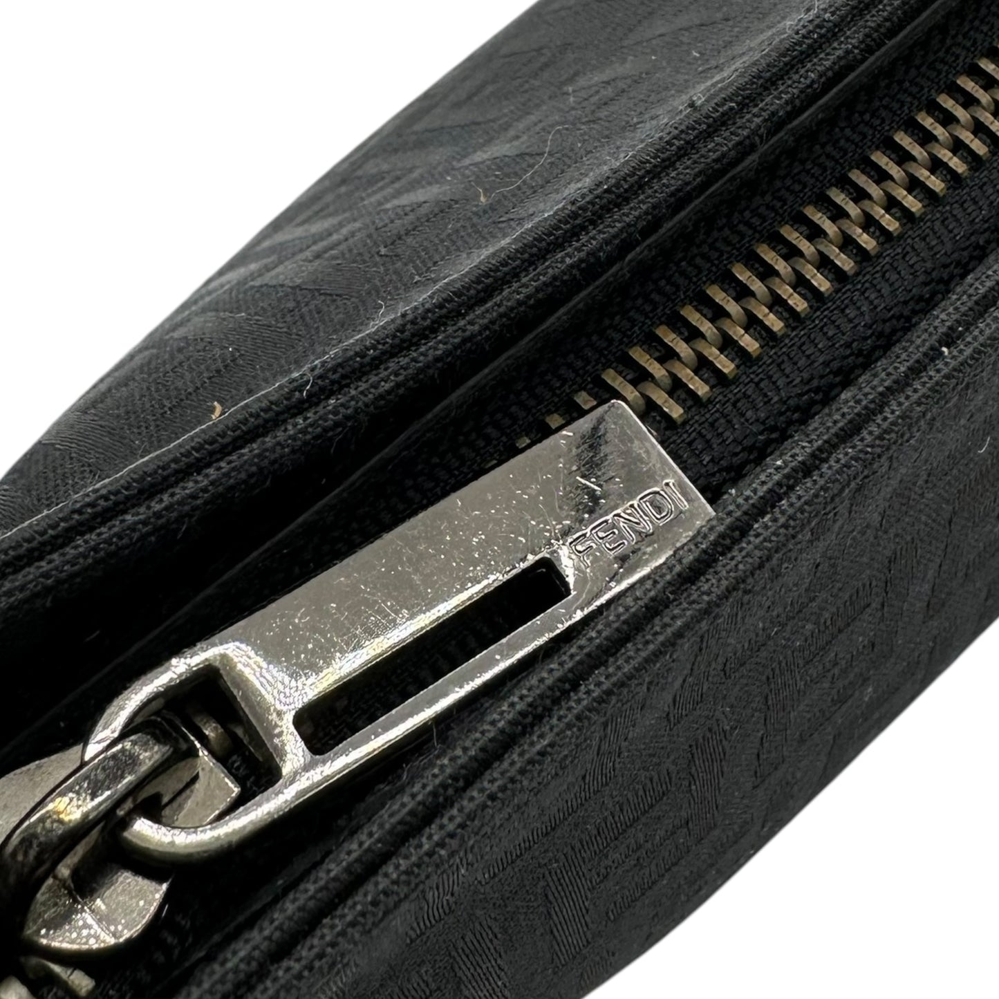 Fendi Black Zucchino Monogram Pochette Bag - Outfit Repeater