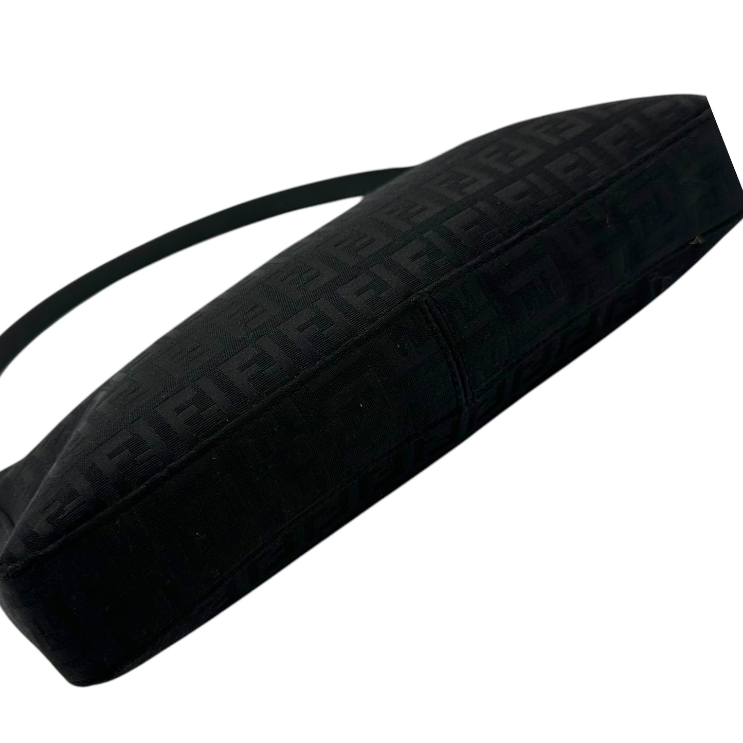 Fendi Black Zucchino Monogram Pochette Bag - Outfit Repeater