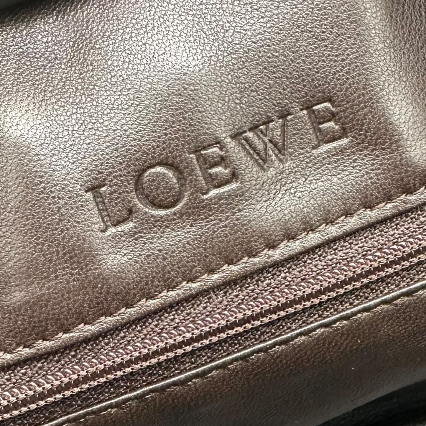 Loewe Brown Suede Rhinestone Amazona 28 Bag