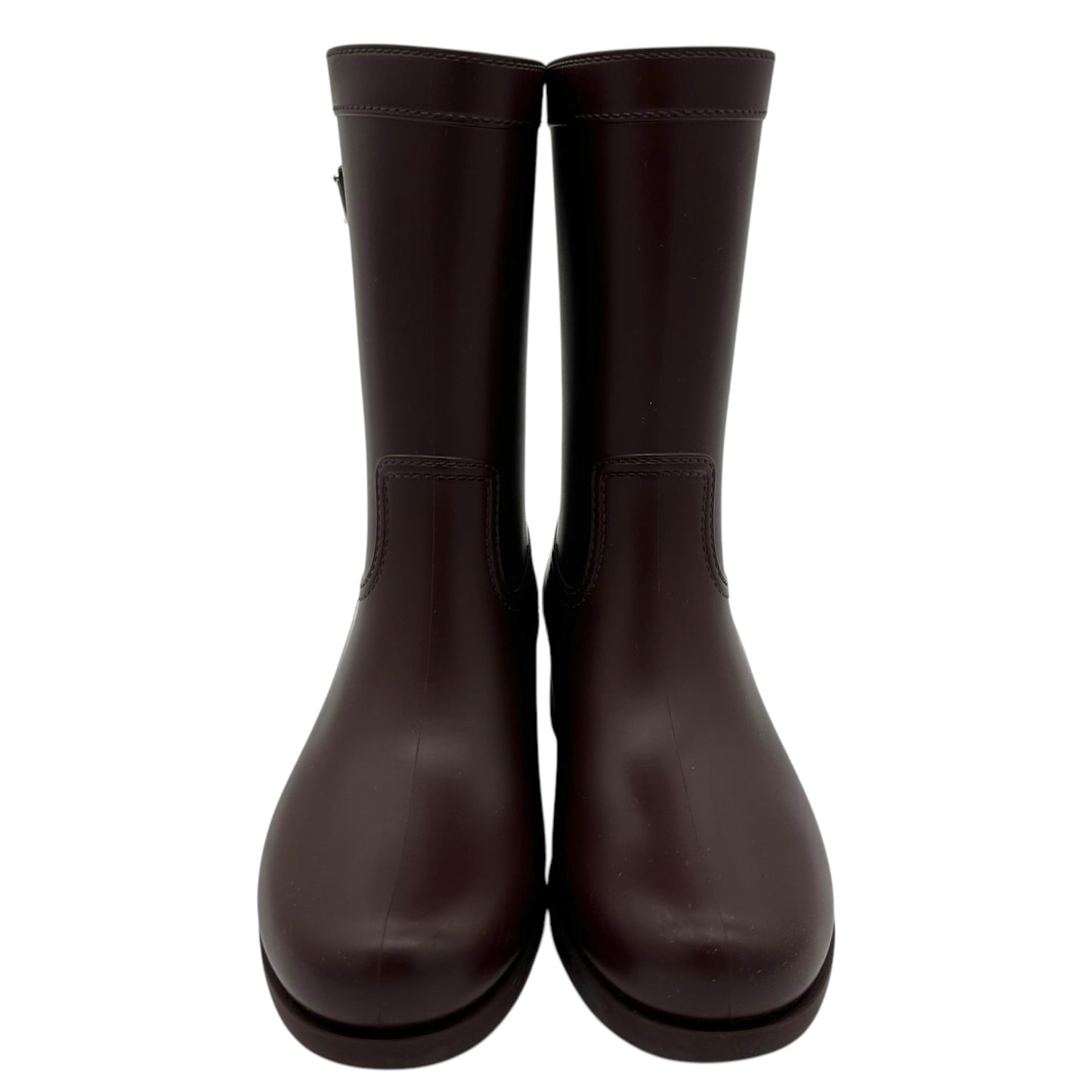 Prada Burgundy Rain Boots