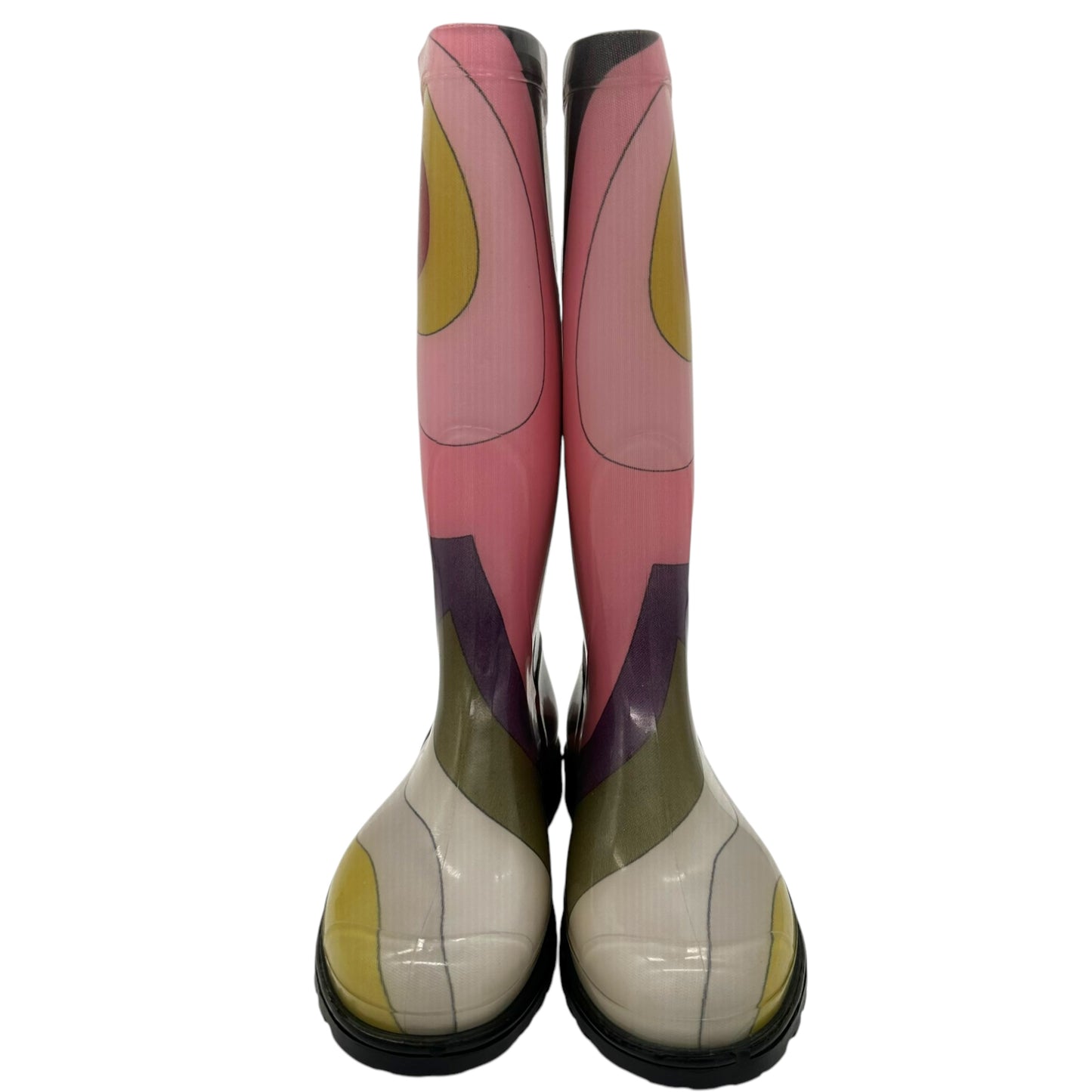 Emilio Pucci Printed Multicolor Rain Boots