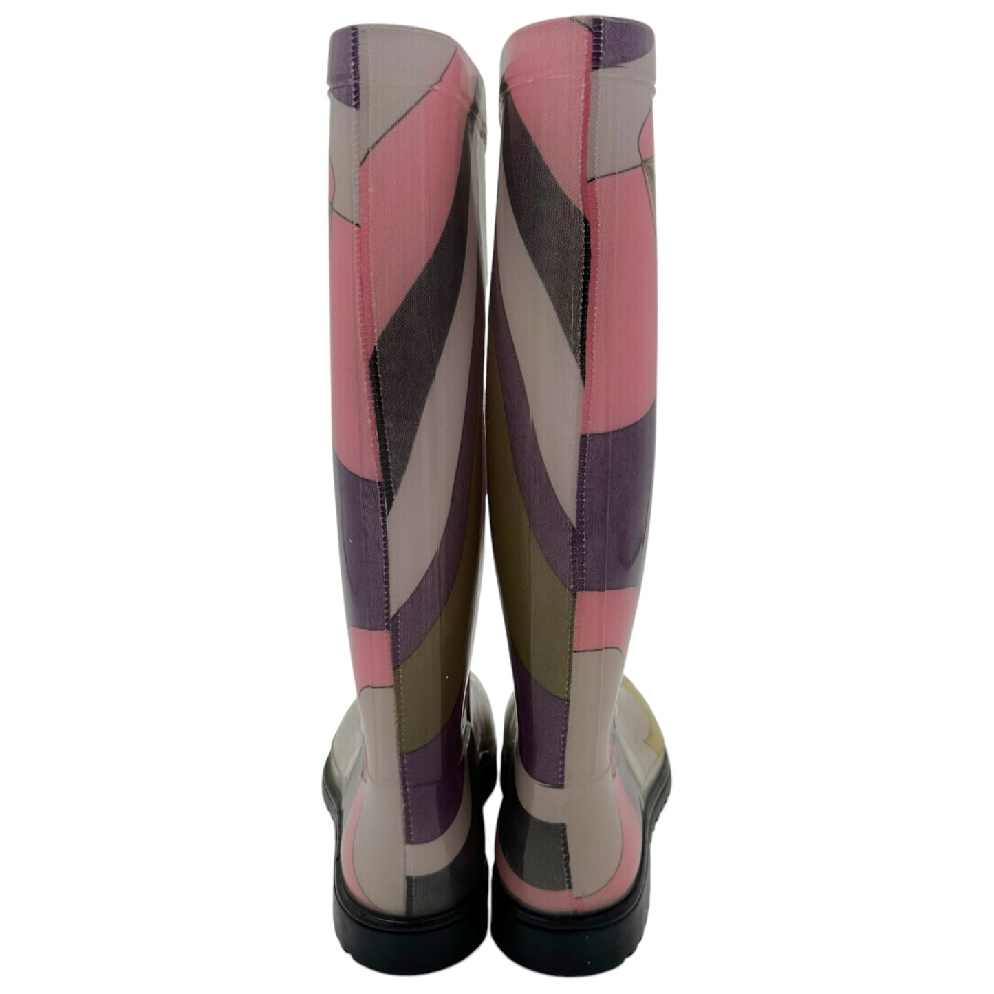 Emilio Pucci Printed Multicolor Rain Boots