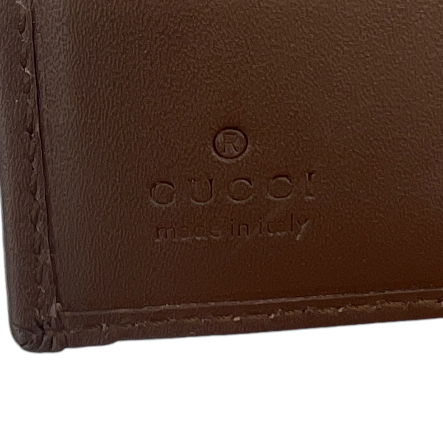 Gucci Brown Monogram Canvas Compact Wallet