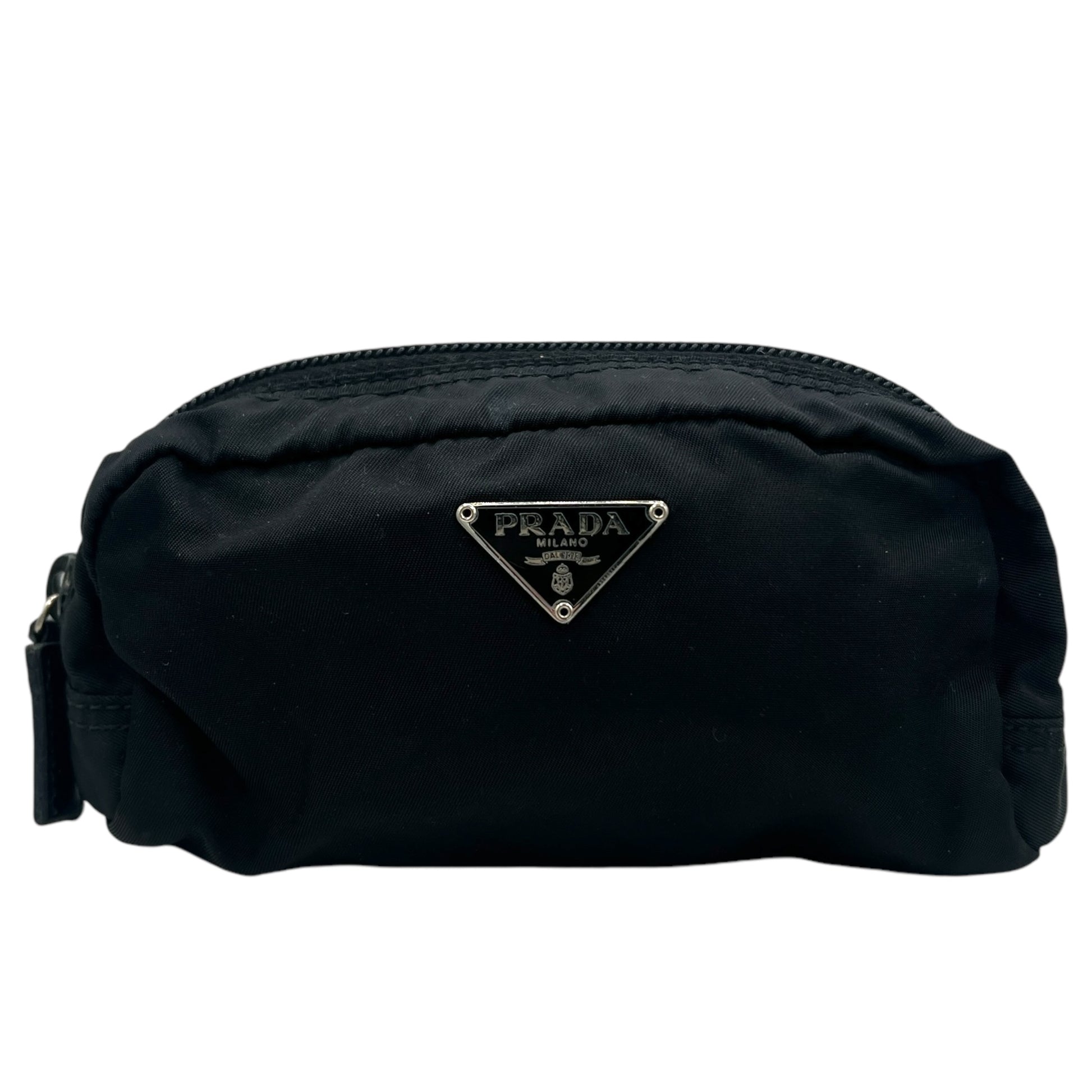 Prada Black Nylon Small Cosmetic Bag - Outfit Repeater