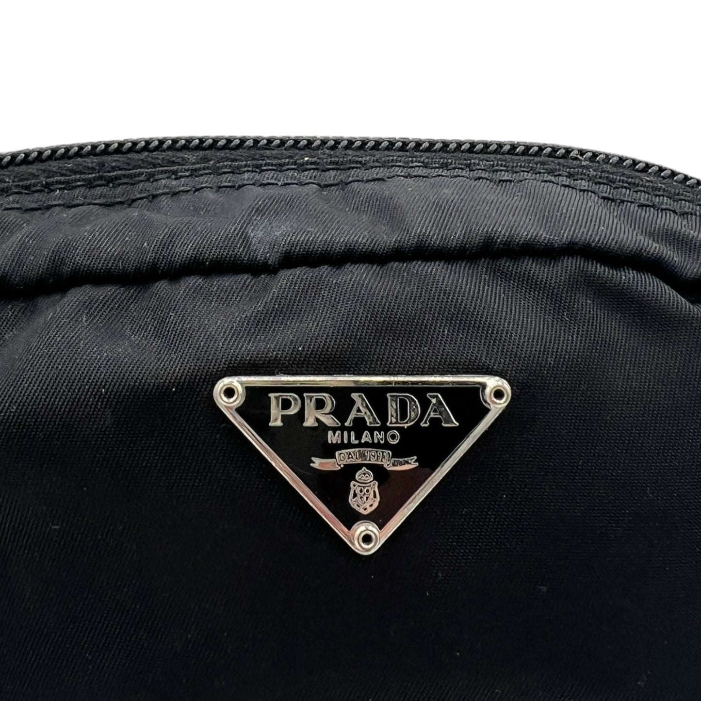 Prada Black Nylon Small Cosmetic Bag - Outfit Repeater