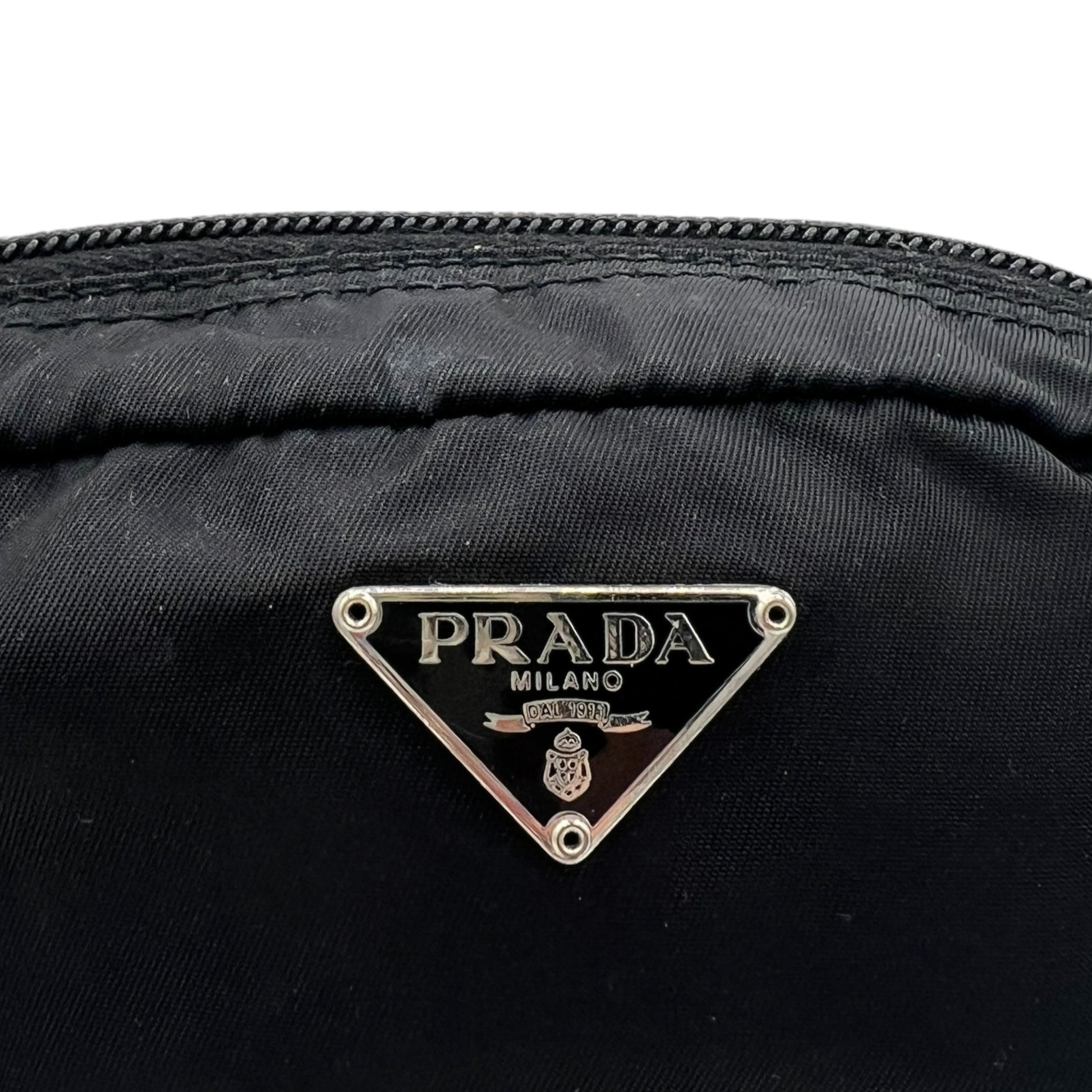 Prada Black Nylon Small Cosmetic Bag - Outfit Repeater