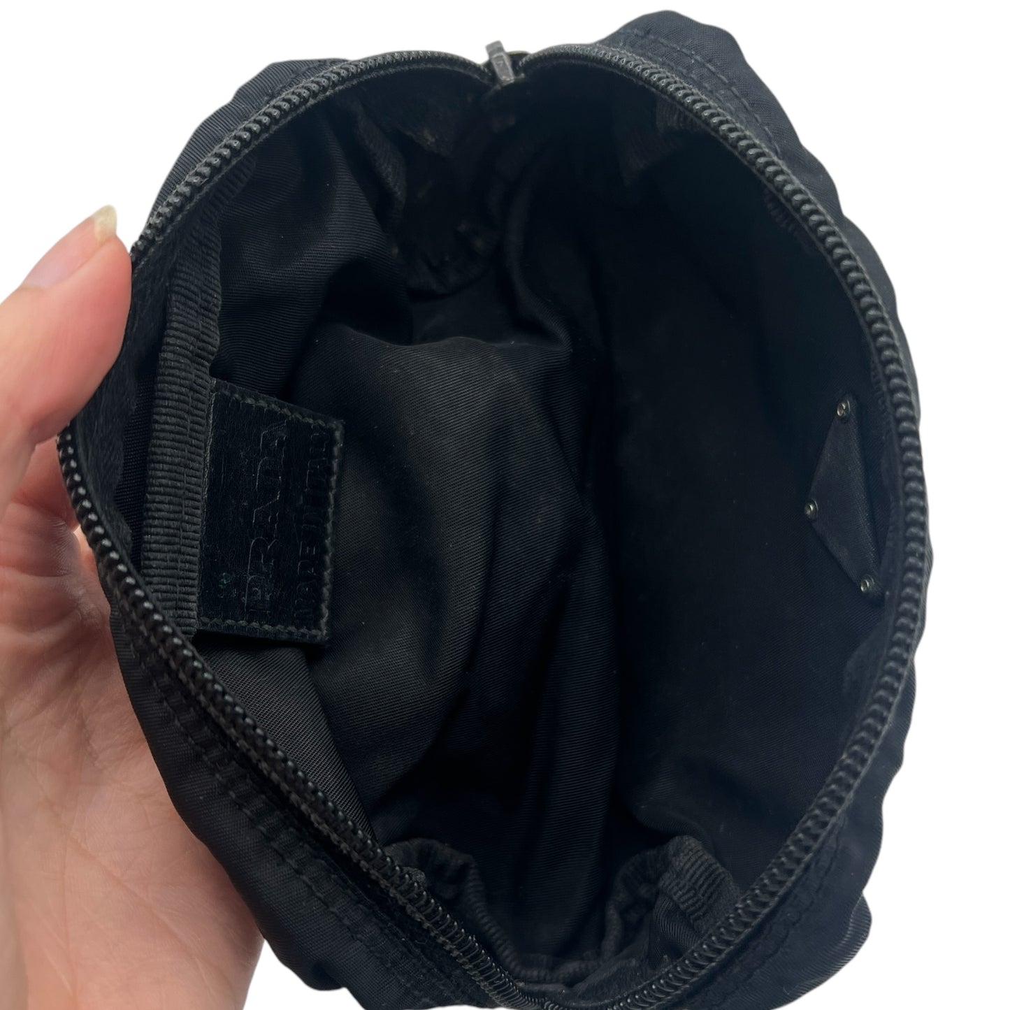 Prada Black Nylon Small Cosmetic Bag - Outfit Repeater