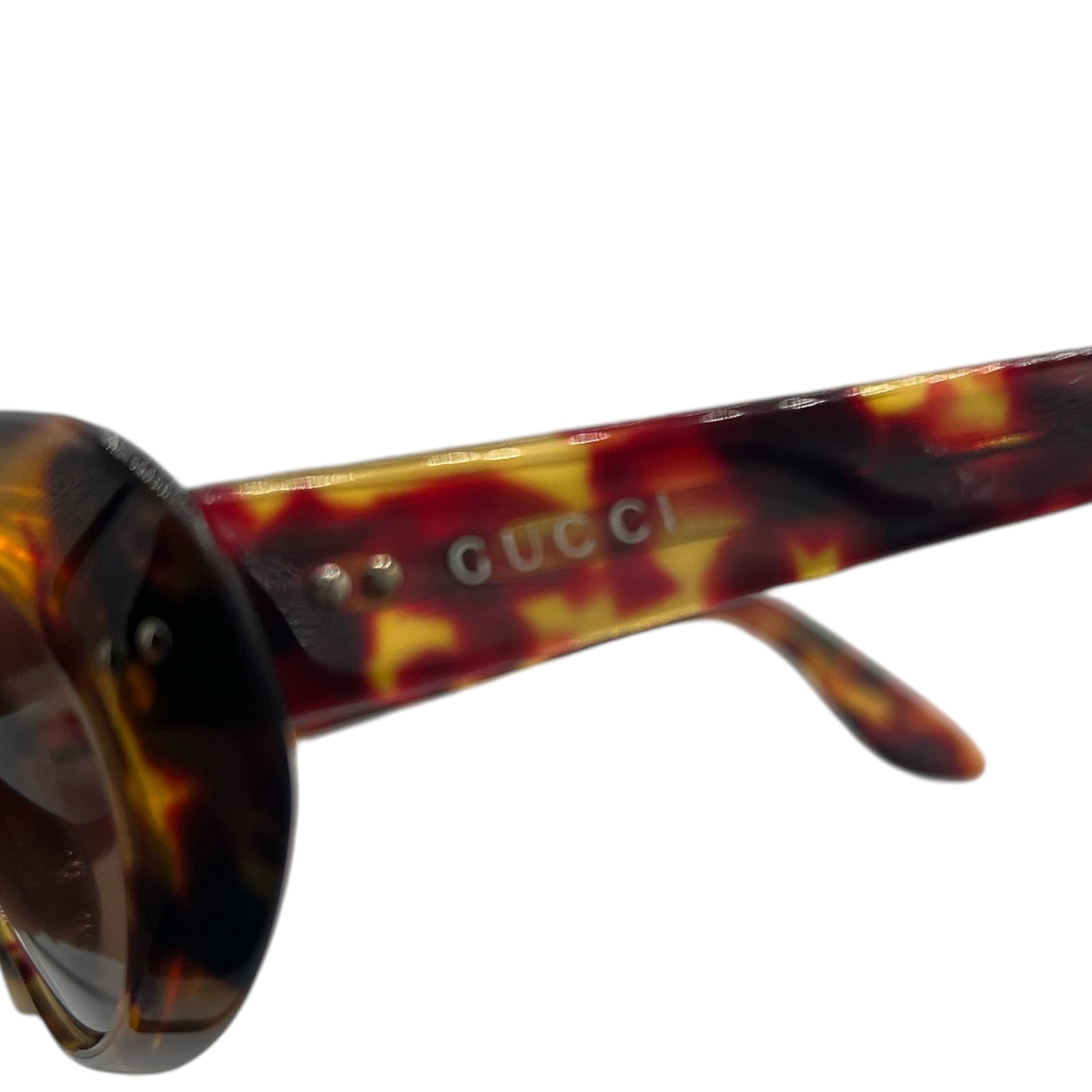 Gucci Brown Tortoise Oval Sunglasses - Outfit Repeater