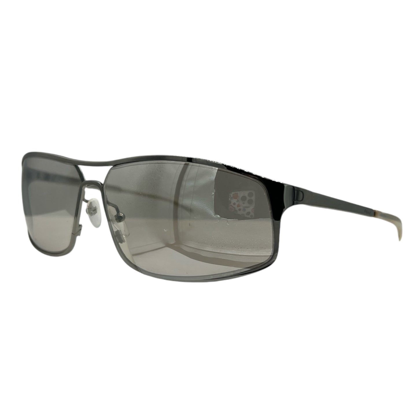 Christian Dior Street Silver Reflective Aviator Sunglasses