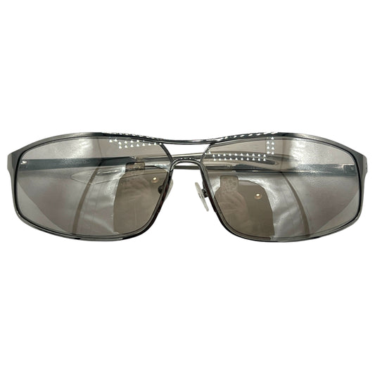 Christian Dior Street Silver Reflective Aviator Sunglasses