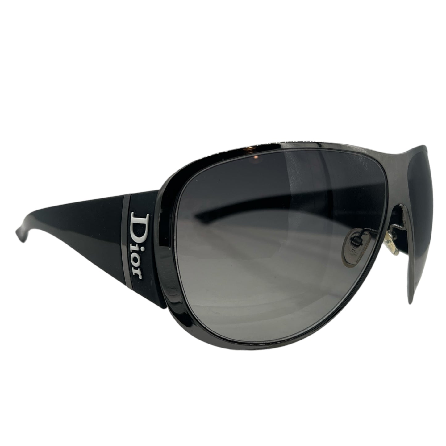 Christian Dior Subdior 1 Black Shield Sunglasses - Outfit Repeater