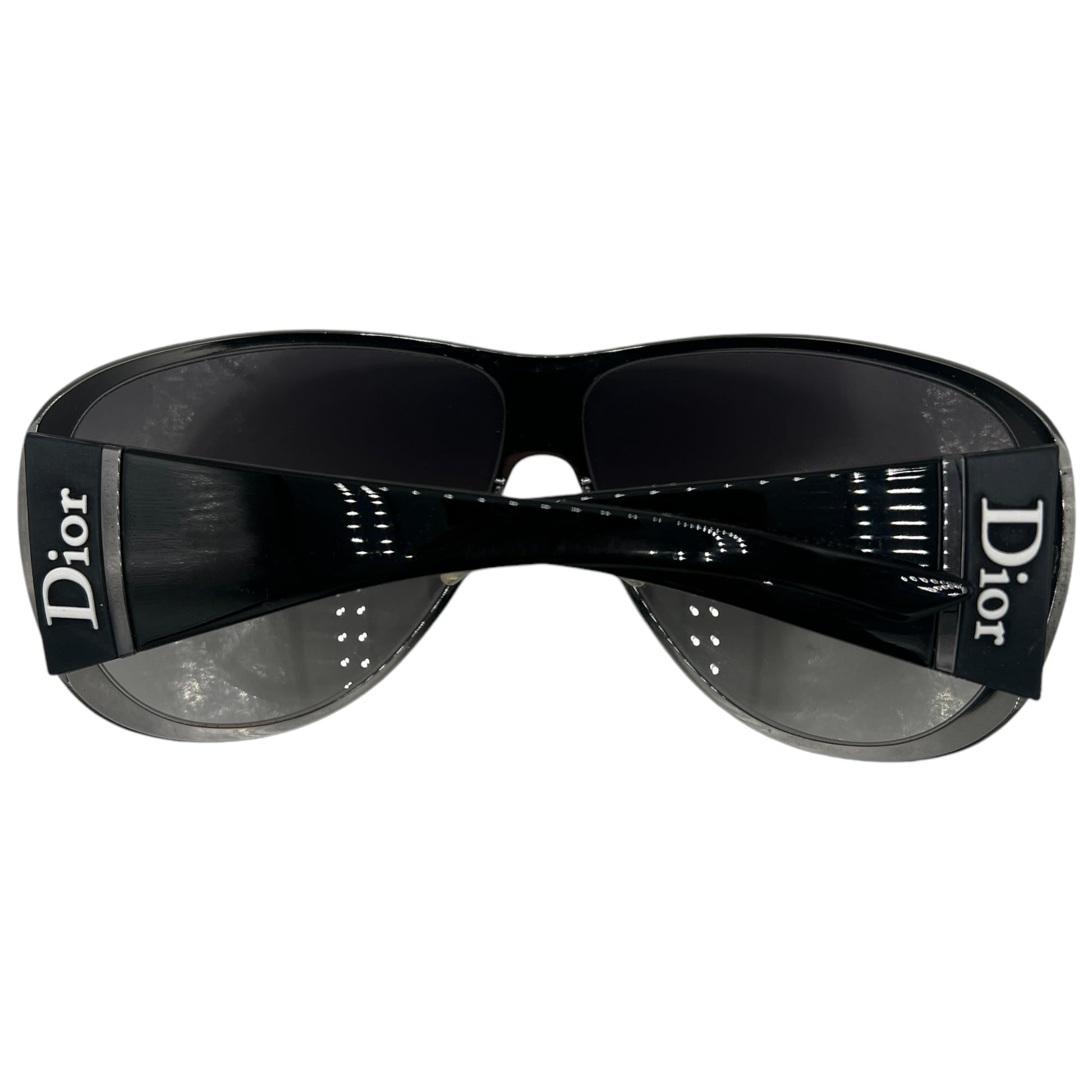 Christian Dior Subdior 1 Black Shield Sunglasses - Outfit Repeater