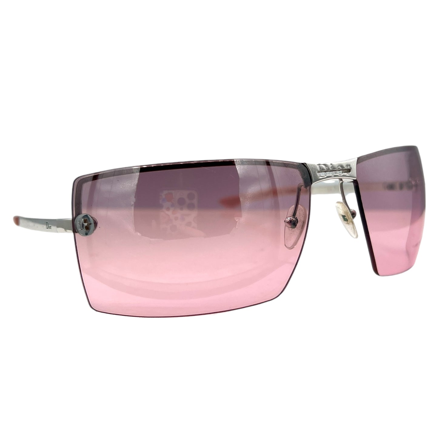 Christian Dior Pink and Silver Adiorable 2 Sunglasses