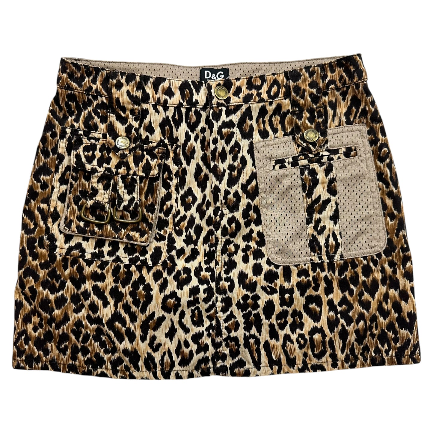 D&G Dolce & Gabbana Leopard Mini Skirt