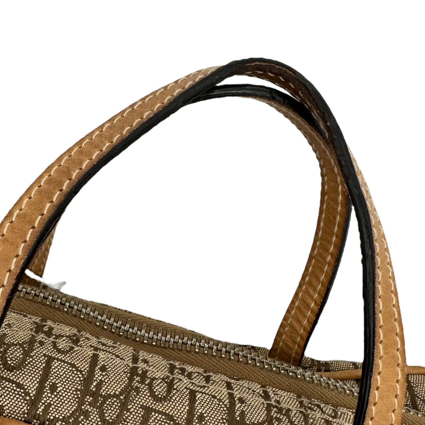 Christian Dior Tan Monogram Canvas Toiletry Bag