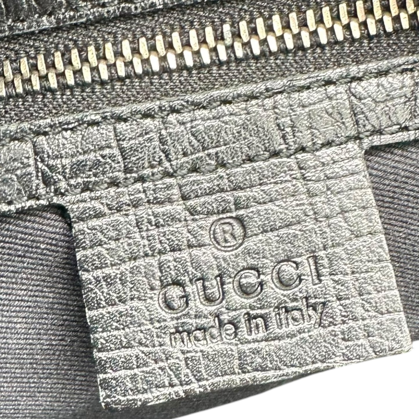 Gucci Black Monogram Canvas Horsebit Shoulder Bag