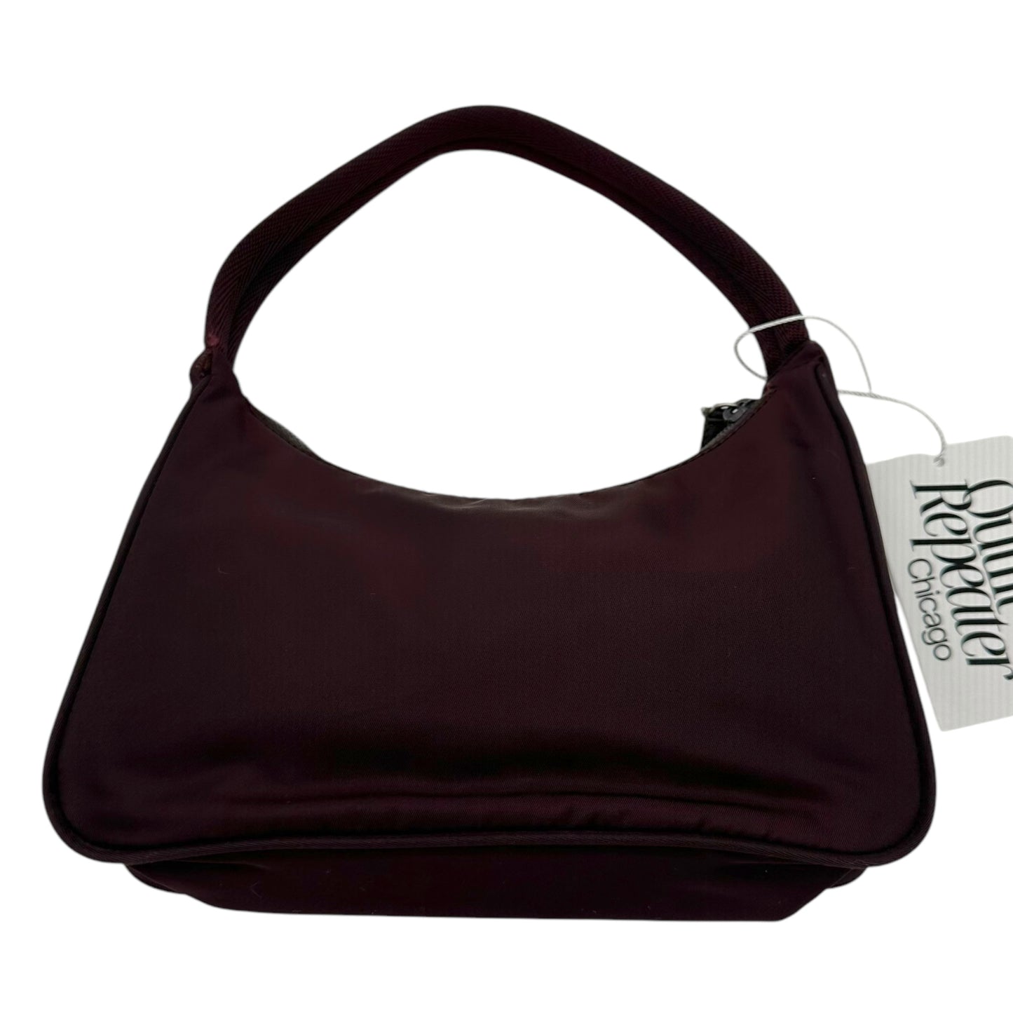 Prada Burgundy Nylon Shoulder Bag