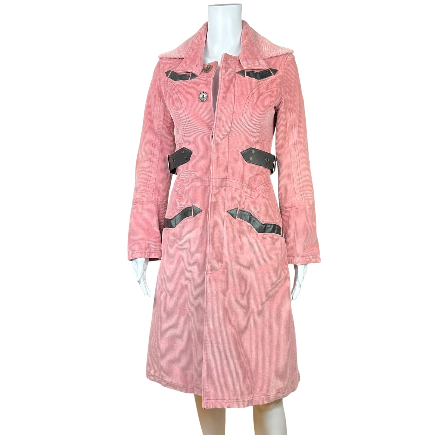 Dsquared2 F/W 2004 Pink Corduroy Coat