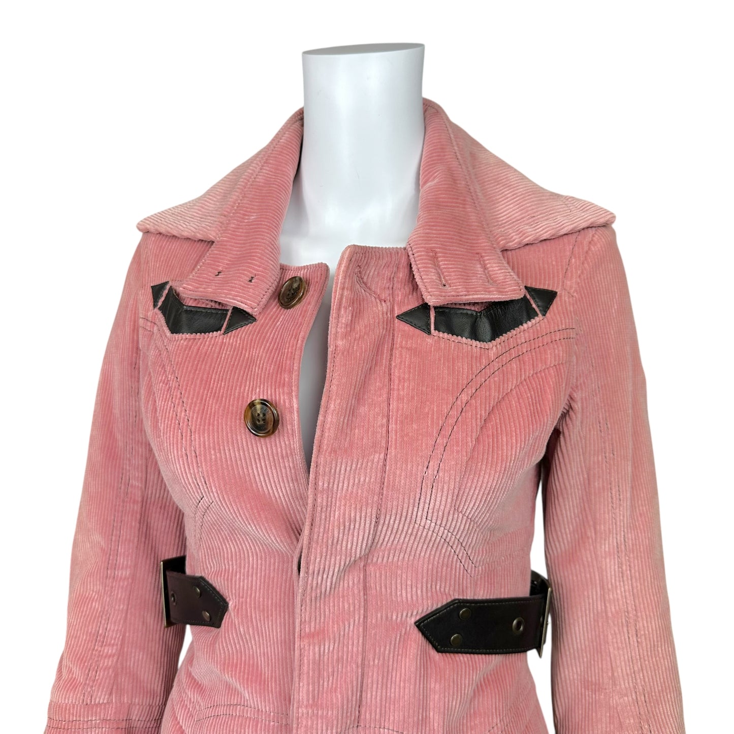 Dsquared2 F/W 2004 Pink Corduroy Coat