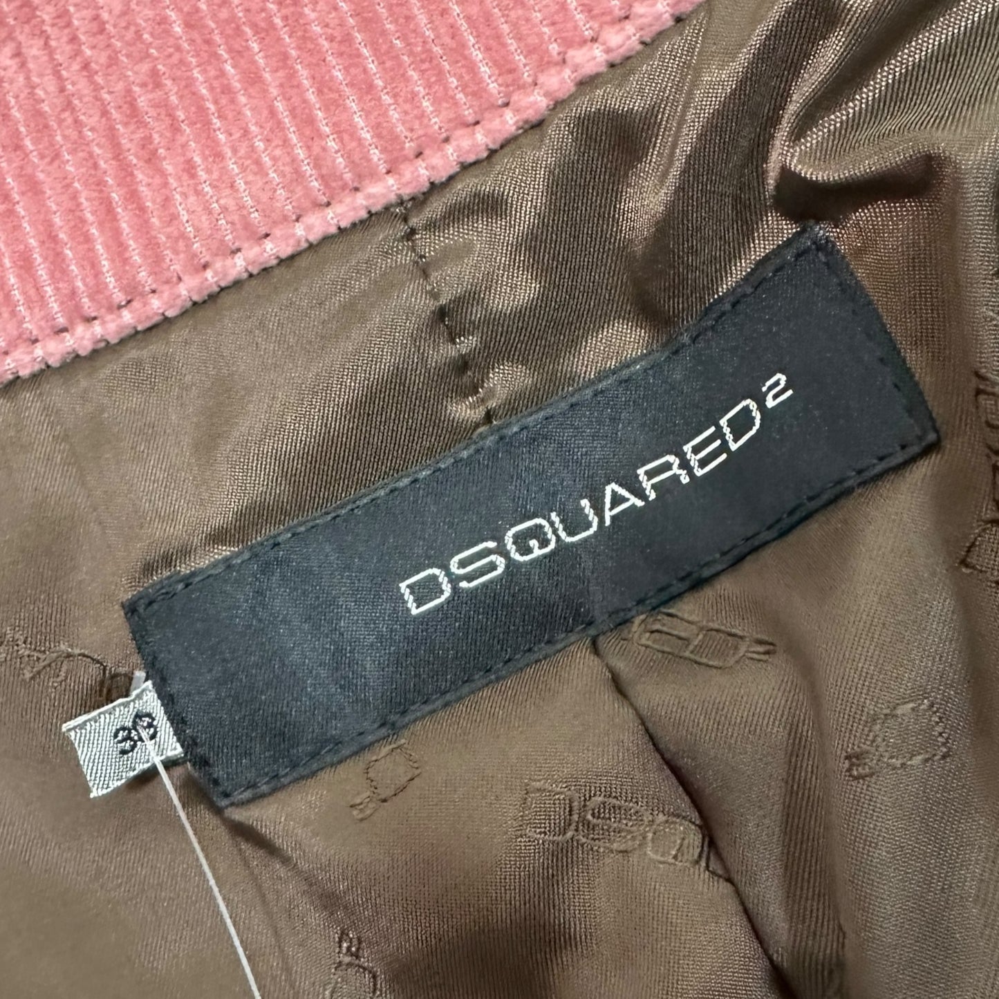 Dsquared2 F/W 2004 Pink Corduroy Coat